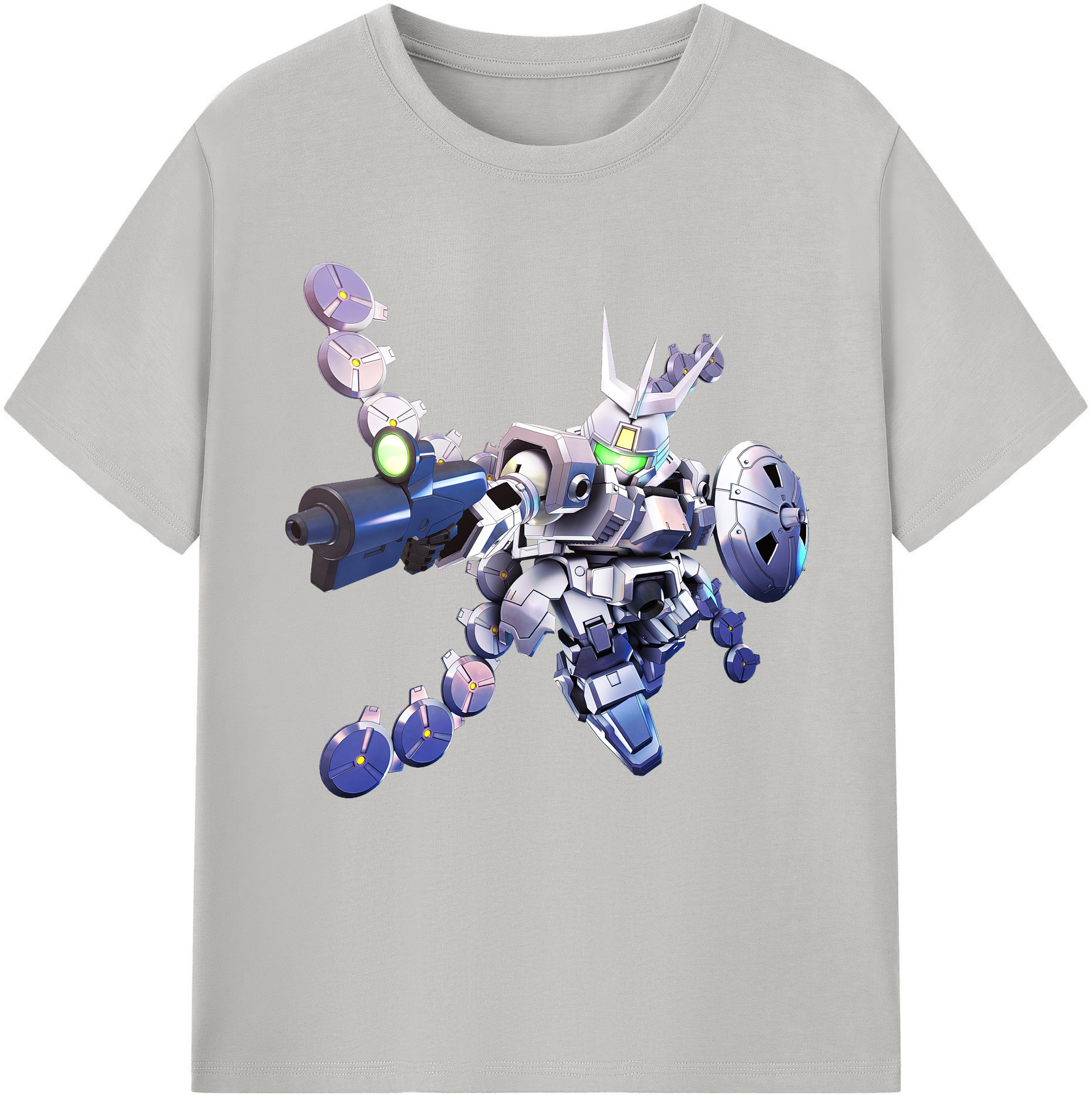 （画像用） 機動戦士ガンダム Mobile Suit Gundam レディースカジュアルプリントTシャツ（綿100％）