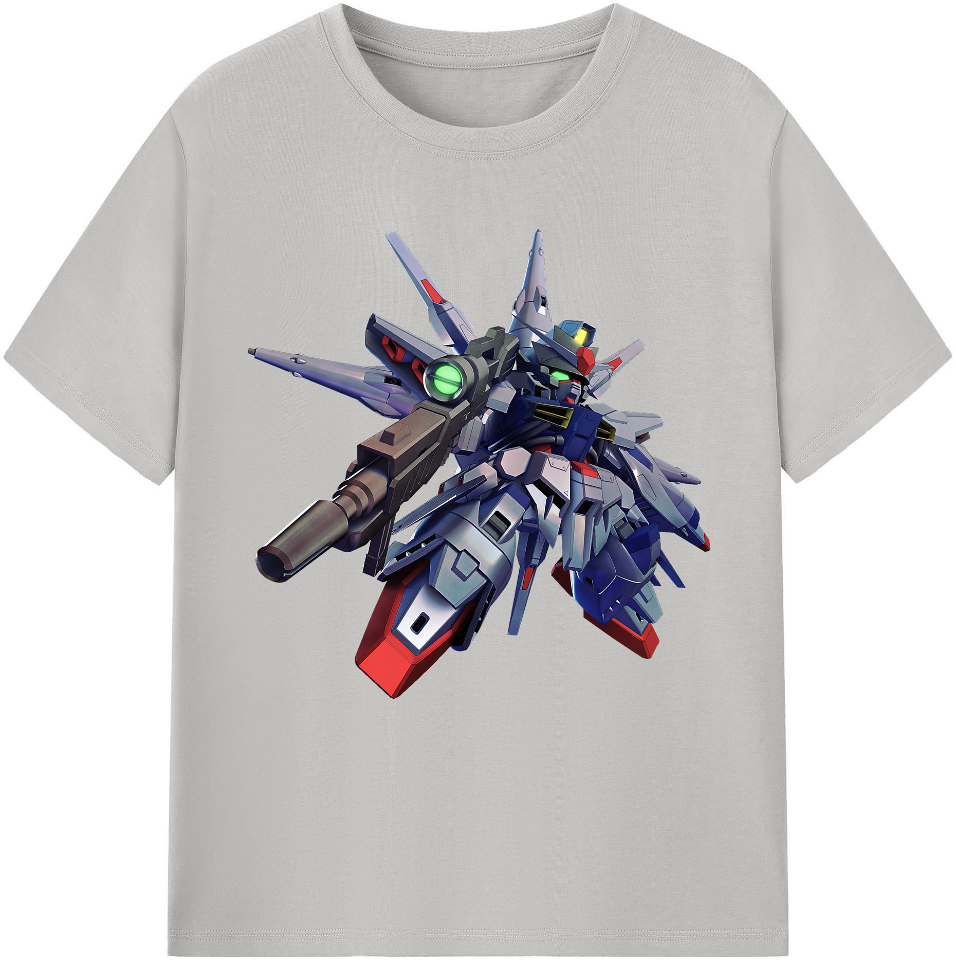 （画像用） 機動戦士ガンダム Mobile Suit Gundam レディースカジュアルプリントTシャツ（綿100％）