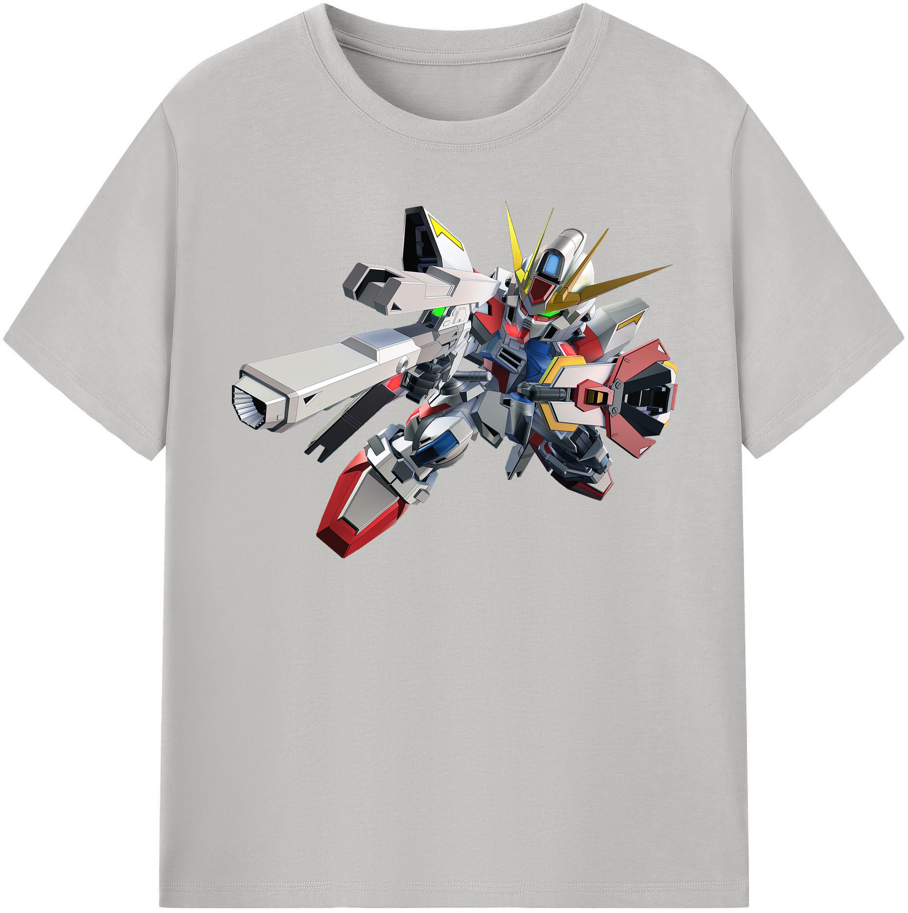 （画像用） 機動戦士ガンダム Mobile Suit Gundam レディースカジュアルプリントTシャツ（綿100％）