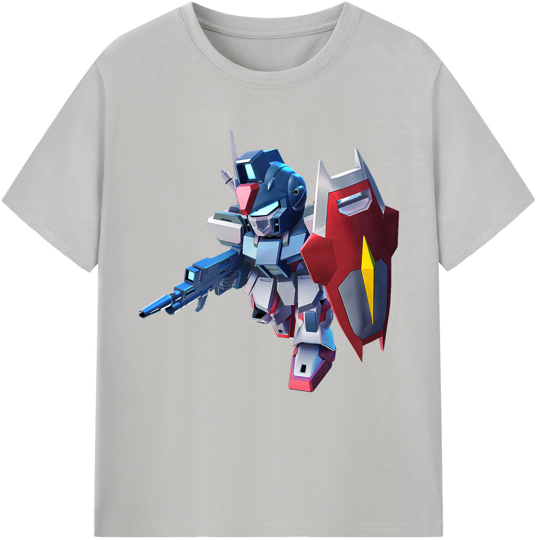 （画像用） 機動戦士ガンダム Mobile Suit Gundam レディースカジュアルプリントTシャツ（綿100％）