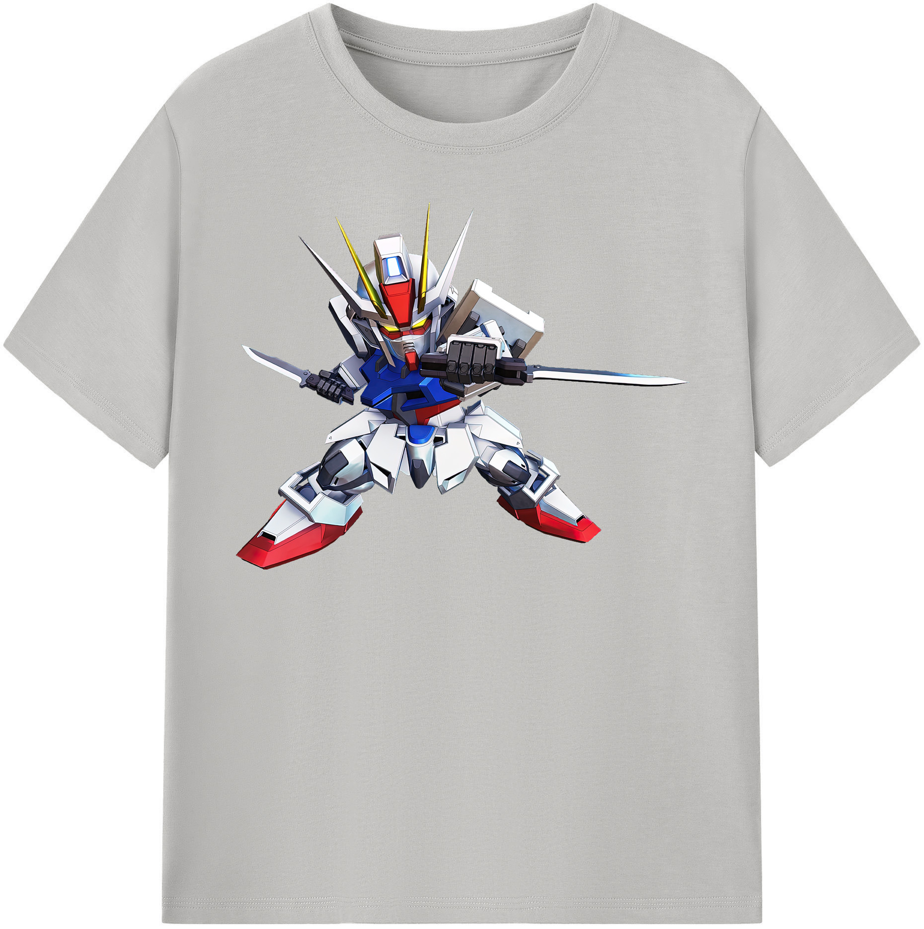 （画像用） 機動戦士ガンダム Mobile Suit Gundam レディースカジュアルプリントTシャツ（綿100％）