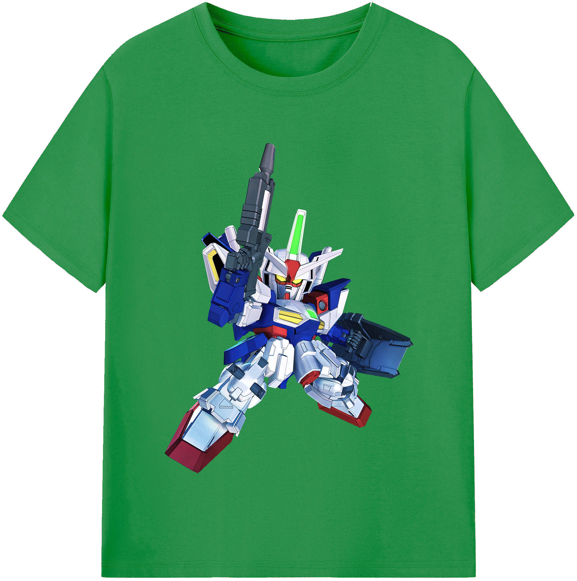 （画像用） 機動戦士ガンダム Mobile Suit Gundam レディースカジュアルプリントTシャツ（綿100％）
