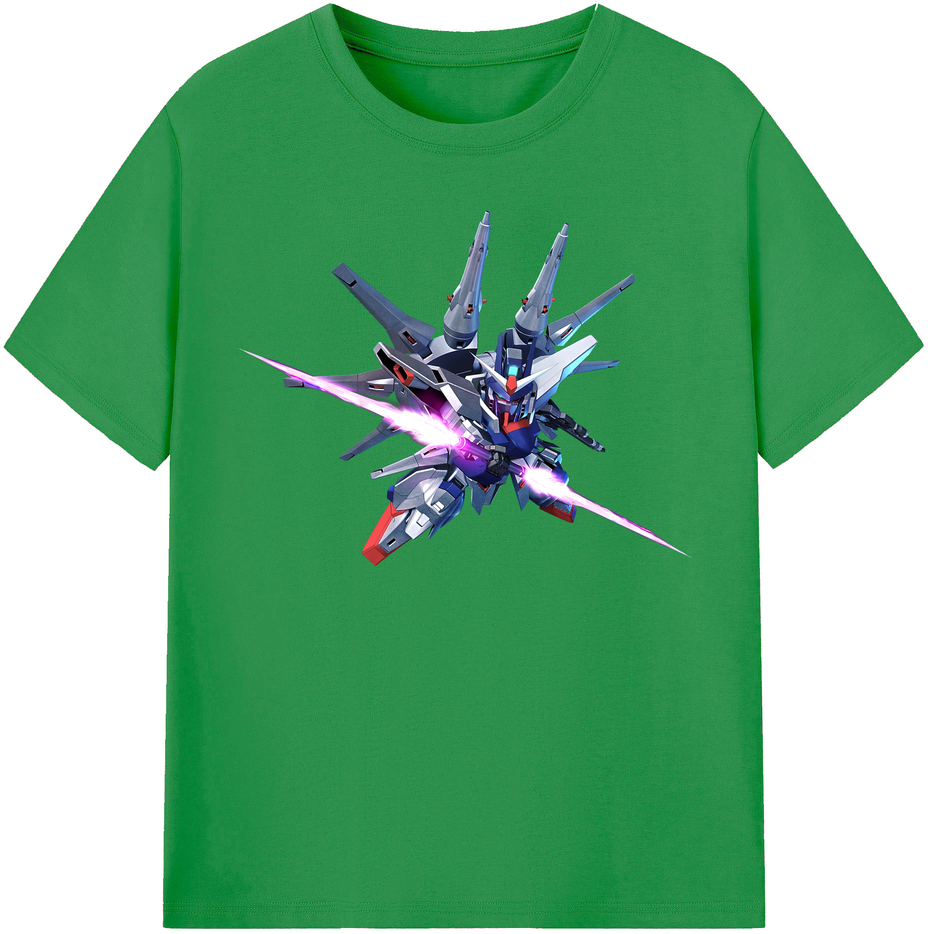 （画像用） 機動戦士ガンダム Mobile Suit Gundam レディースカジュアルプリントTシャツ（綿100％）