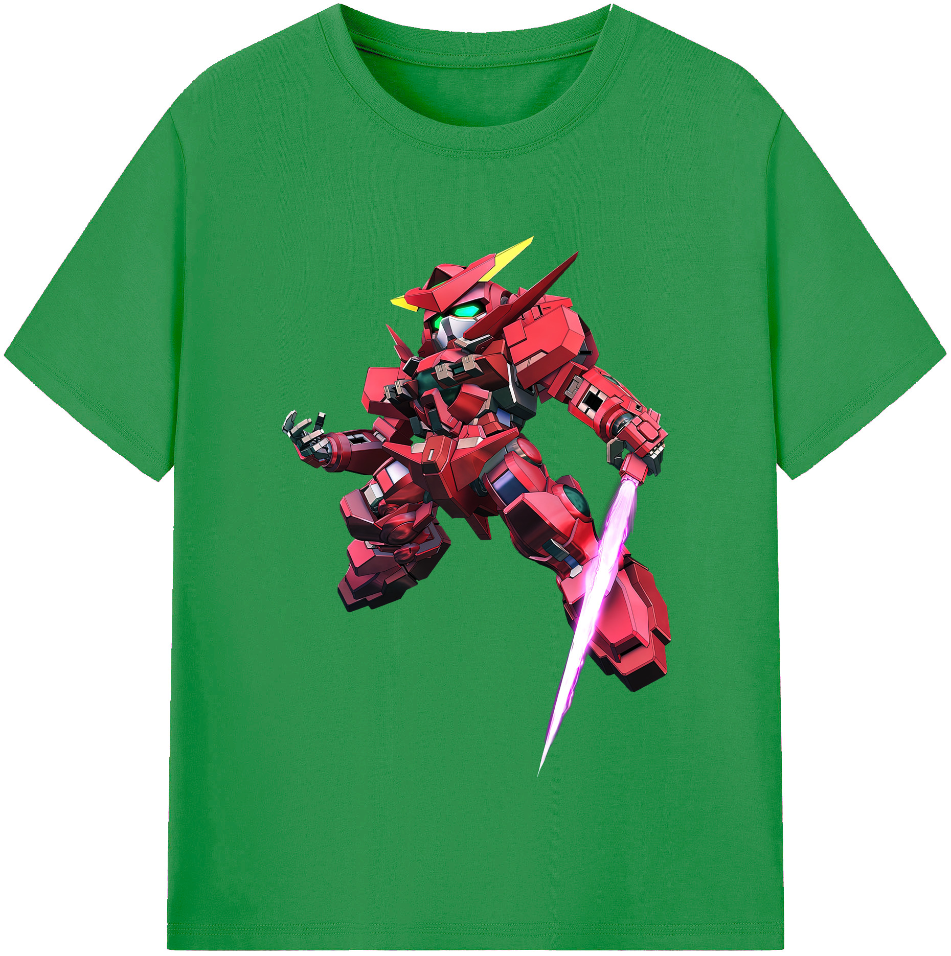 （画像用） 機動戦士ガンダム Mobile Suit Gundam レディースカジュアルプリントTシャツ（綿100％）