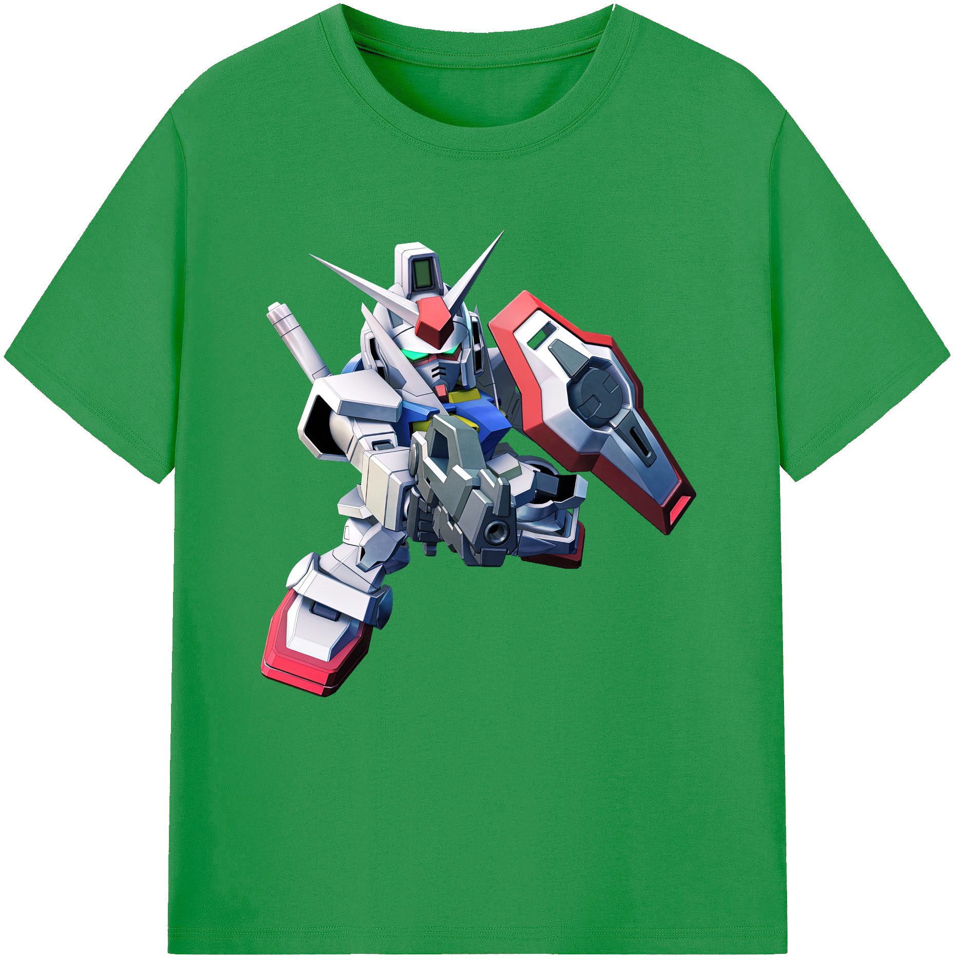 （画像用） 機動戦士ガンダム Mobile Suit Gundam レディースカジュアルプリントTシャツ（綿100％）