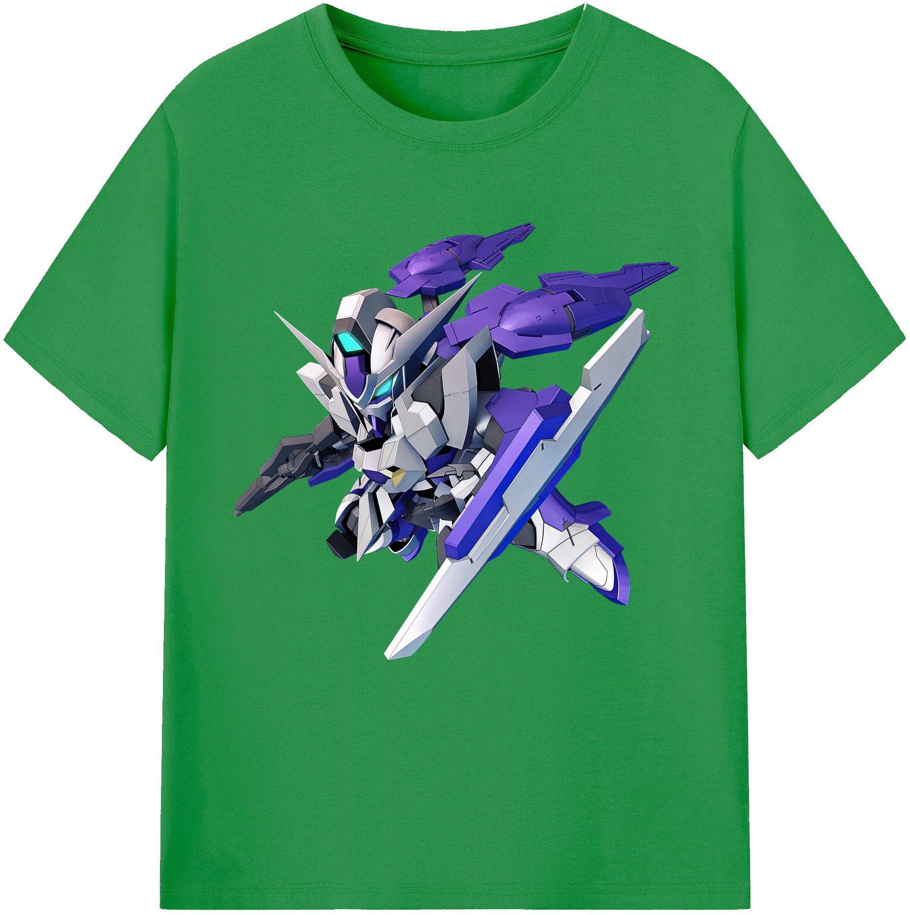 （画像用） 機動戦士ガンダム Mobile Suit Gundam レディースカジュアルプリントTシャツ（綿100％）