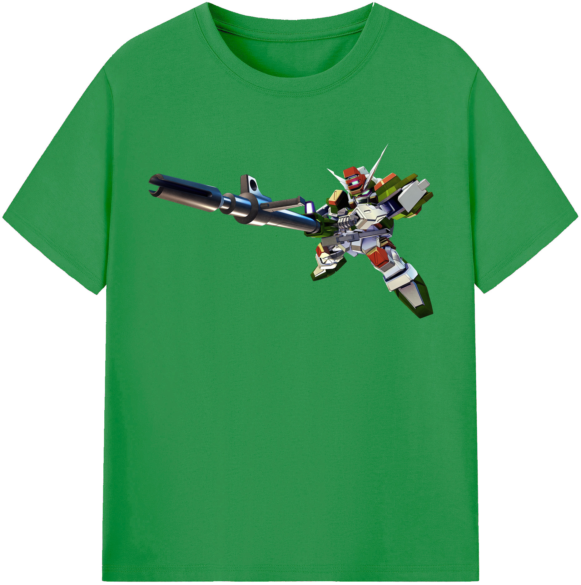 （画像用） 機動戦士ガンダム Mobile Suit Gundam レディースカジュアルプリントTシャツ（綿100％）