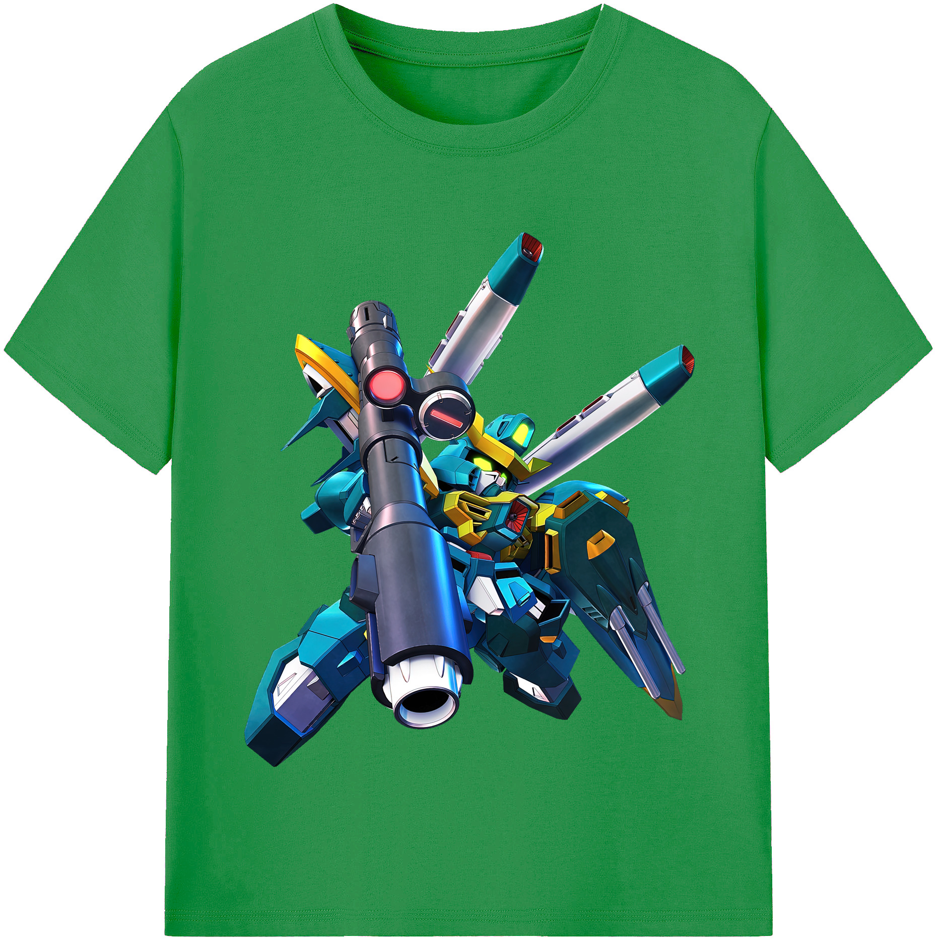 （画像用） 機動戦士ガンダム Mobile Suit Gundam レディースカジュアルプリントTシャツ（綿100％）