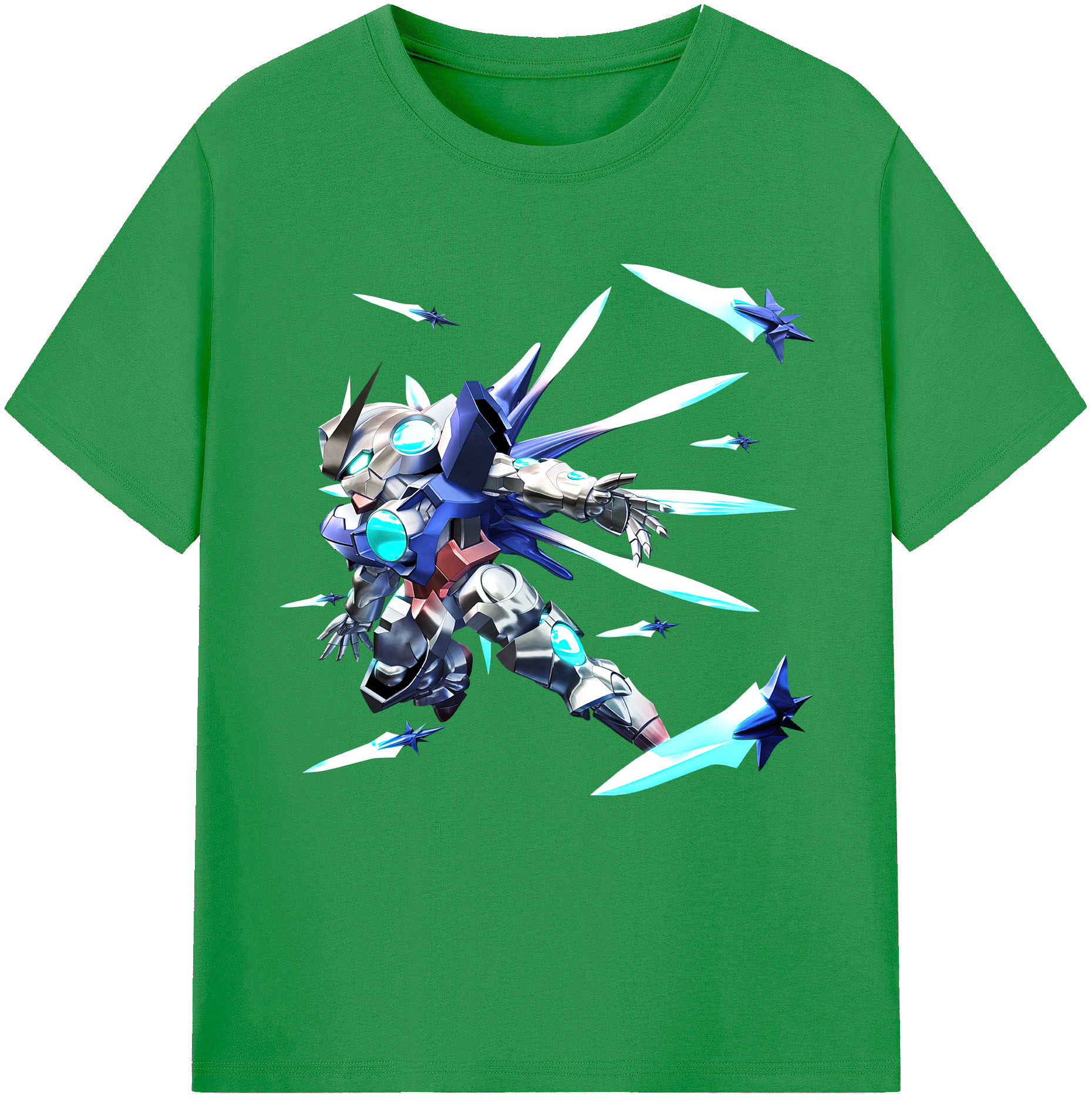 （画像用） 機動戦士ガンダム Mobile Suit Gundam レディースカジュアルプリントTシャツ（綿100％）