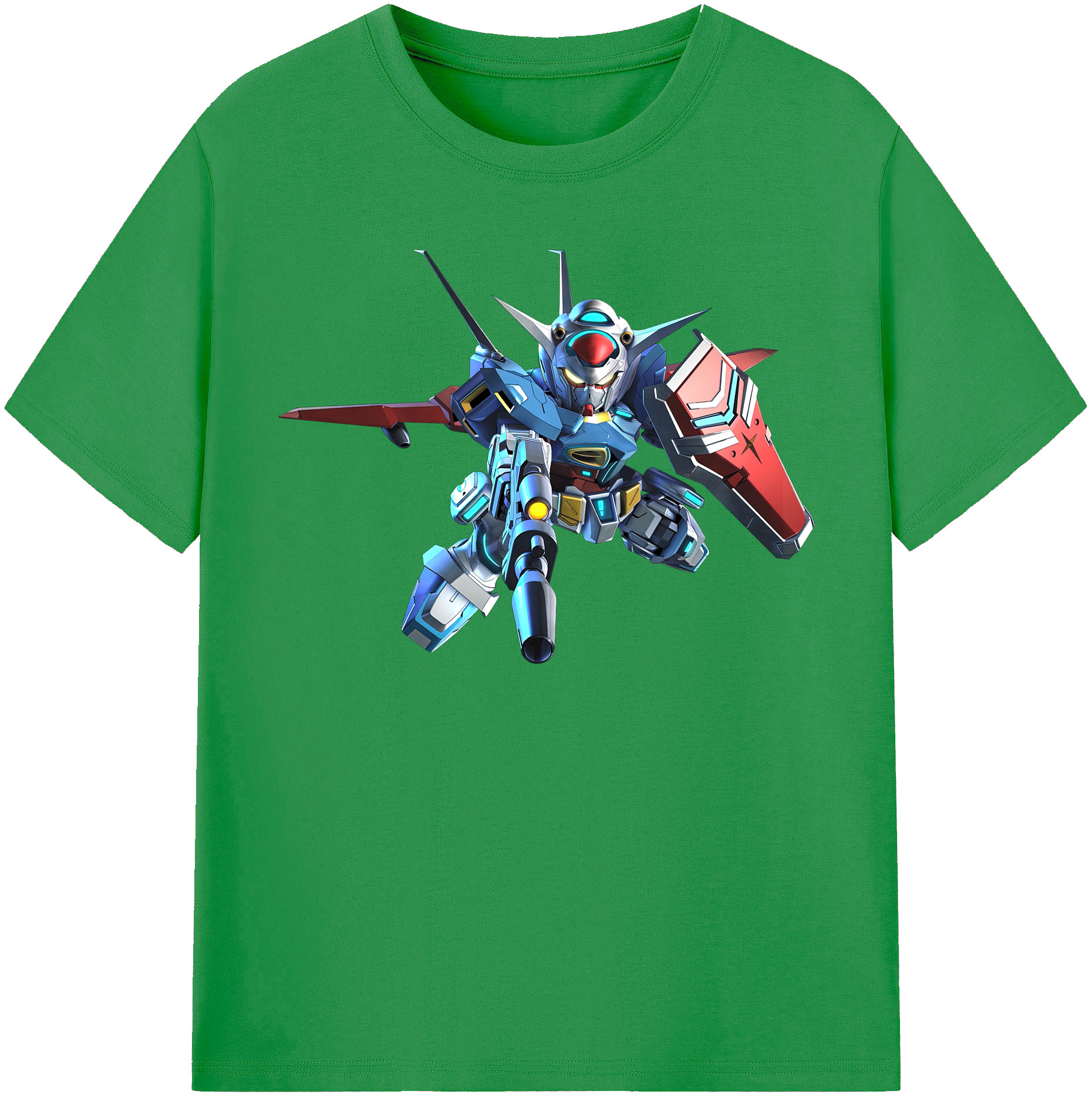 （画像用） 機動戦士ガンダム Mobile Suit Gundam レディースカジュアルプリントTシャツ（綿100％）