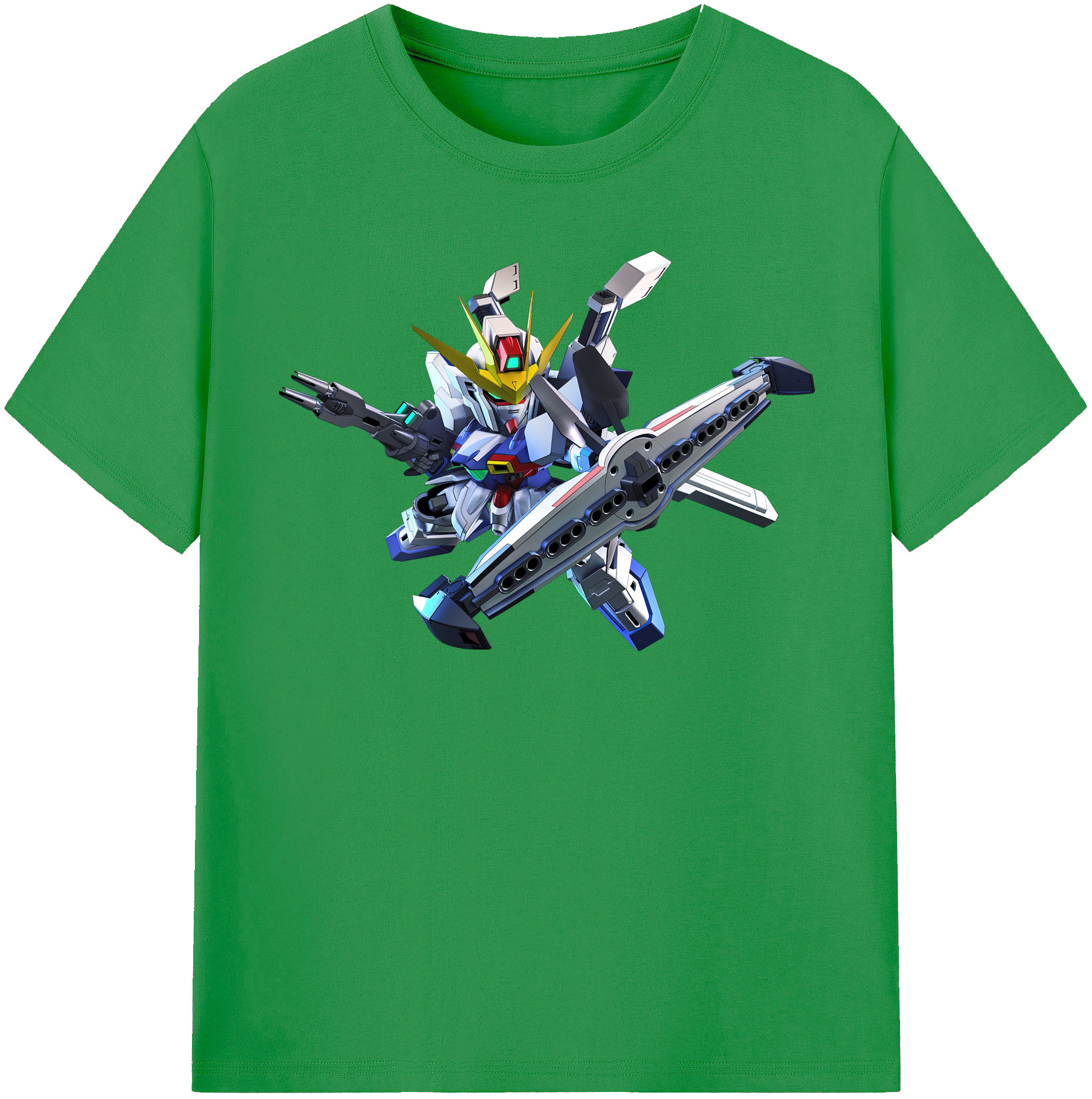 （画像用） 機動戦士ガンダム Mobile Suit Gundam レディースカジュアルプリントTシャツ（綿100％）