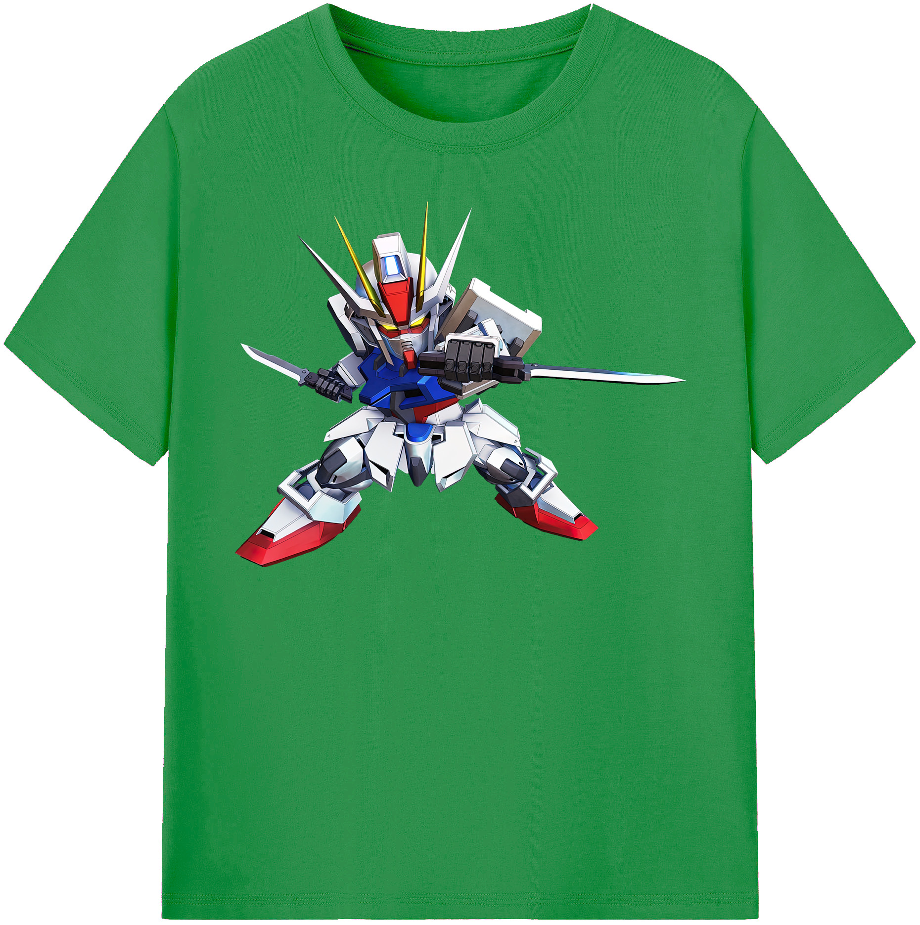 （画像用） 機動戦士ガンダム Mobile Suit Gundam レディースカジュアルプリントTシャツ（綿100％）