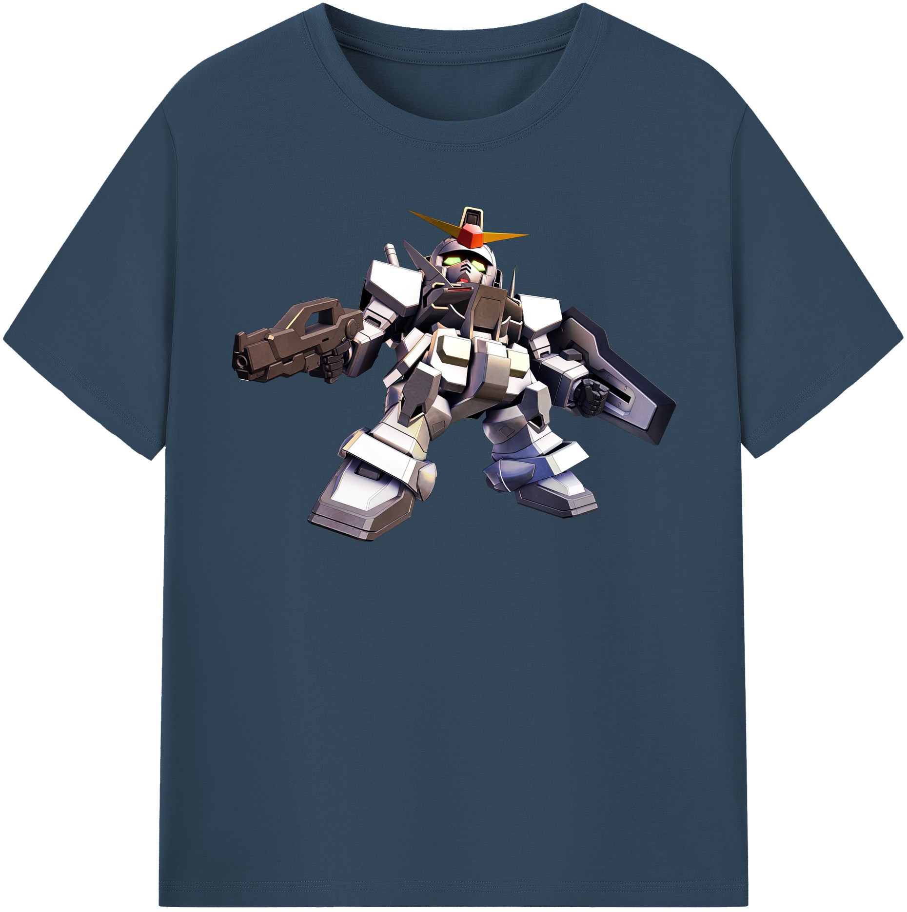 （画像用） 機動戦士ガンダム Mobile Suit Gundam レディースカジュアルプリントTシャツ（綿100％）