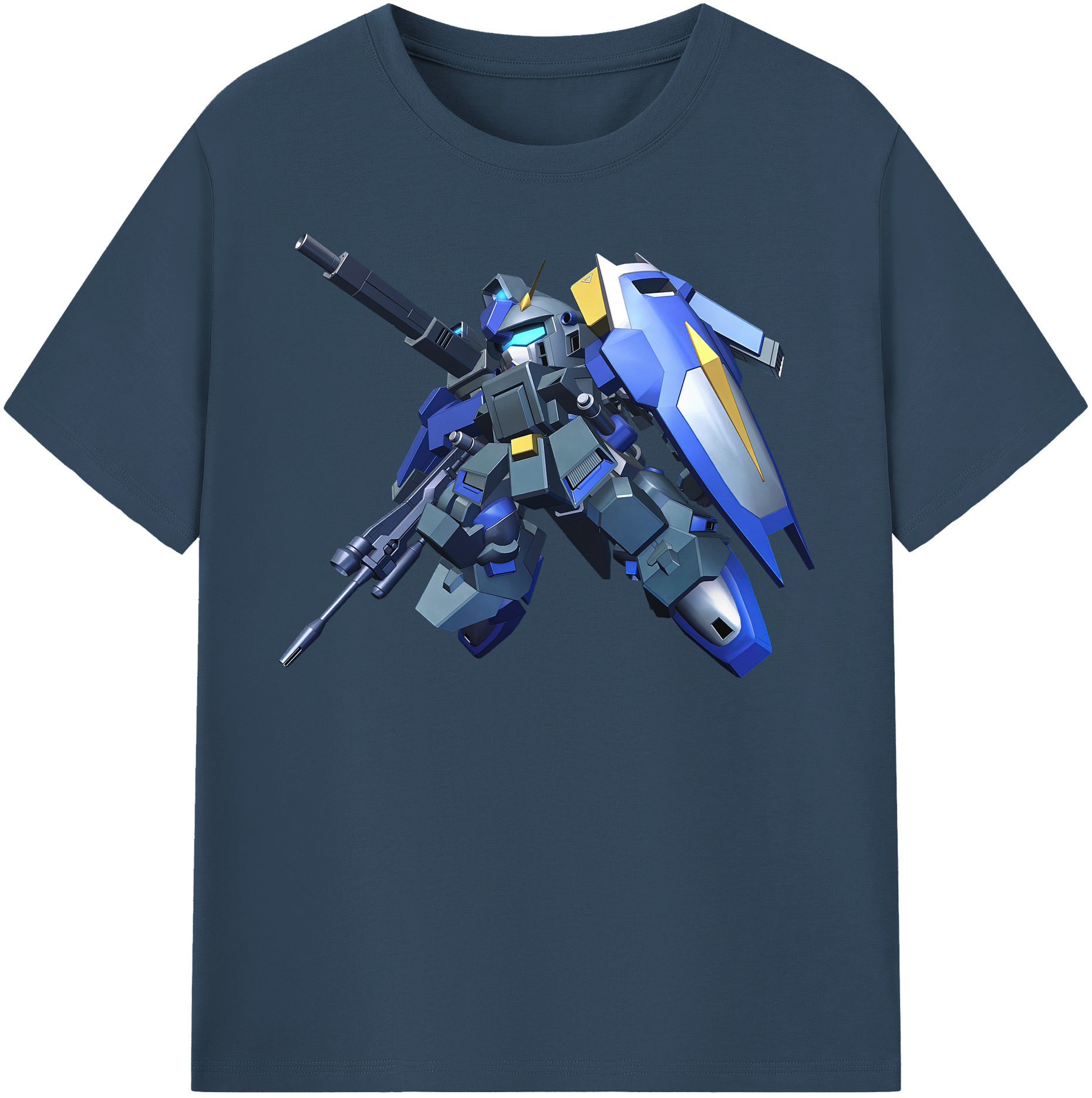 （画像用） 機動戦士ガンダム Mobile Suit Gundam レディースカジュアルプリントTシャツ（綿100％）
