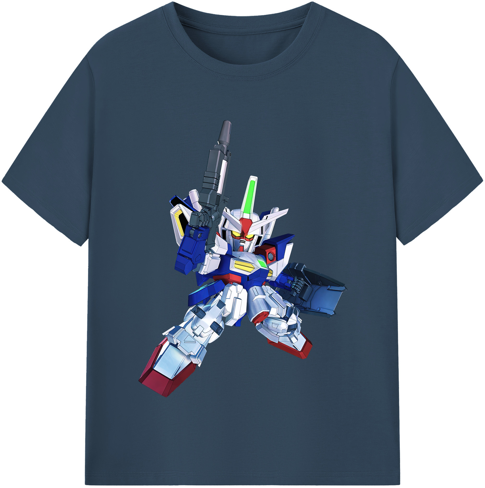 （画像用） 機動戦士ガンダム Mobile Suit Gundam レディースカジュアルプリントTシャツ（綿100％）
