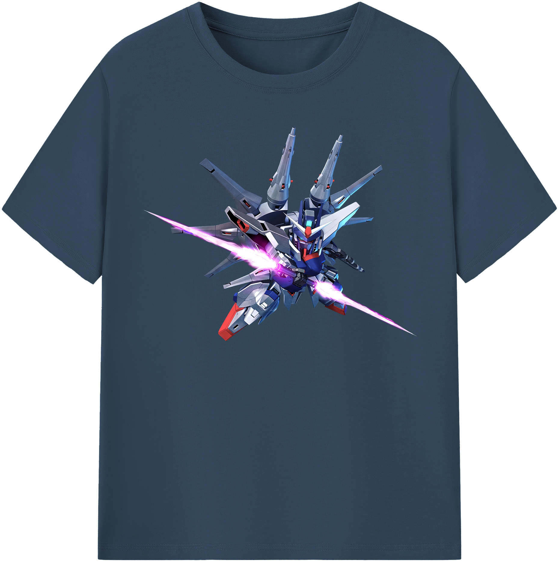 （画像用） 機動戦士ガンダム Mobile Suit Gundam レディースカジュアルプリントTシャツ（綿100％）