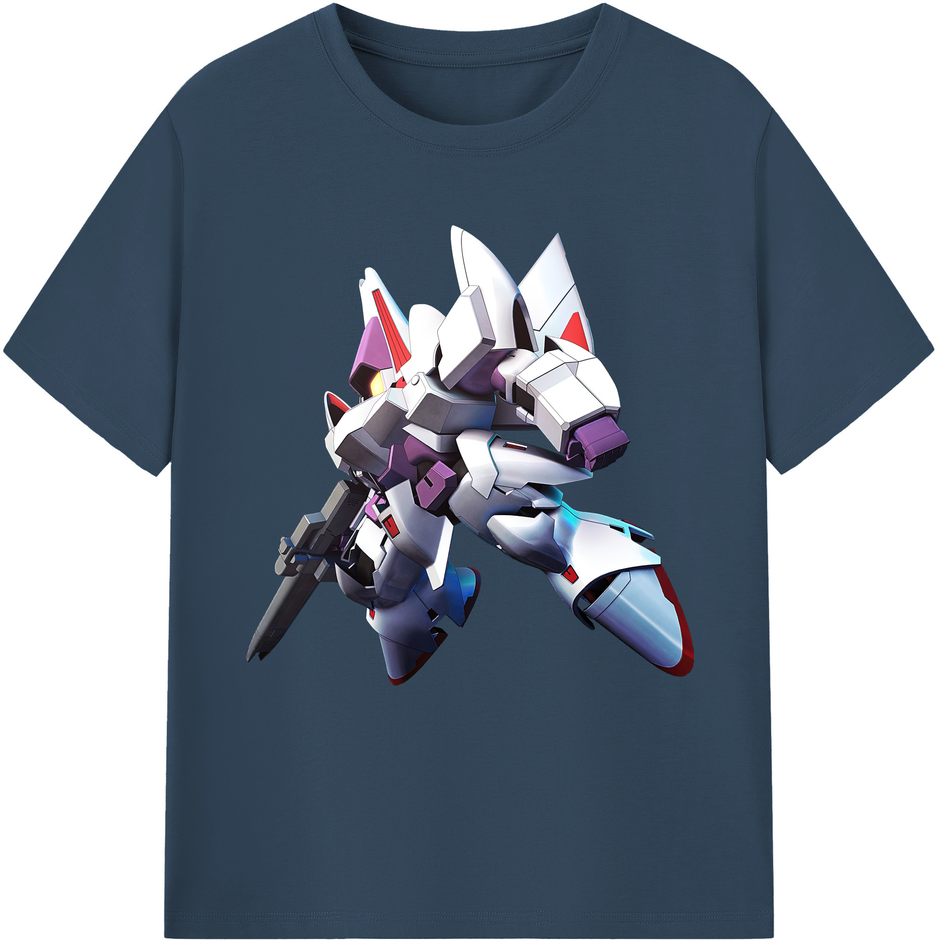 （画像用） 機動戦士ガンダム Mobile Suit Gundam レディースカジュアルプリントTシャツ（綿100％）