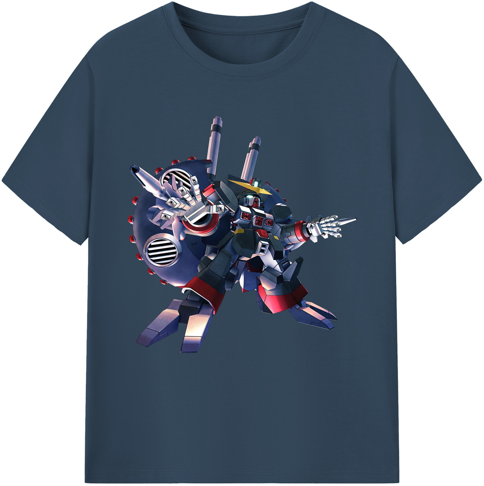 （画像用） 機動戦士ガンダム Mobile Suit Gundam レディースカジュアルプリントTシャツ（綿100％）