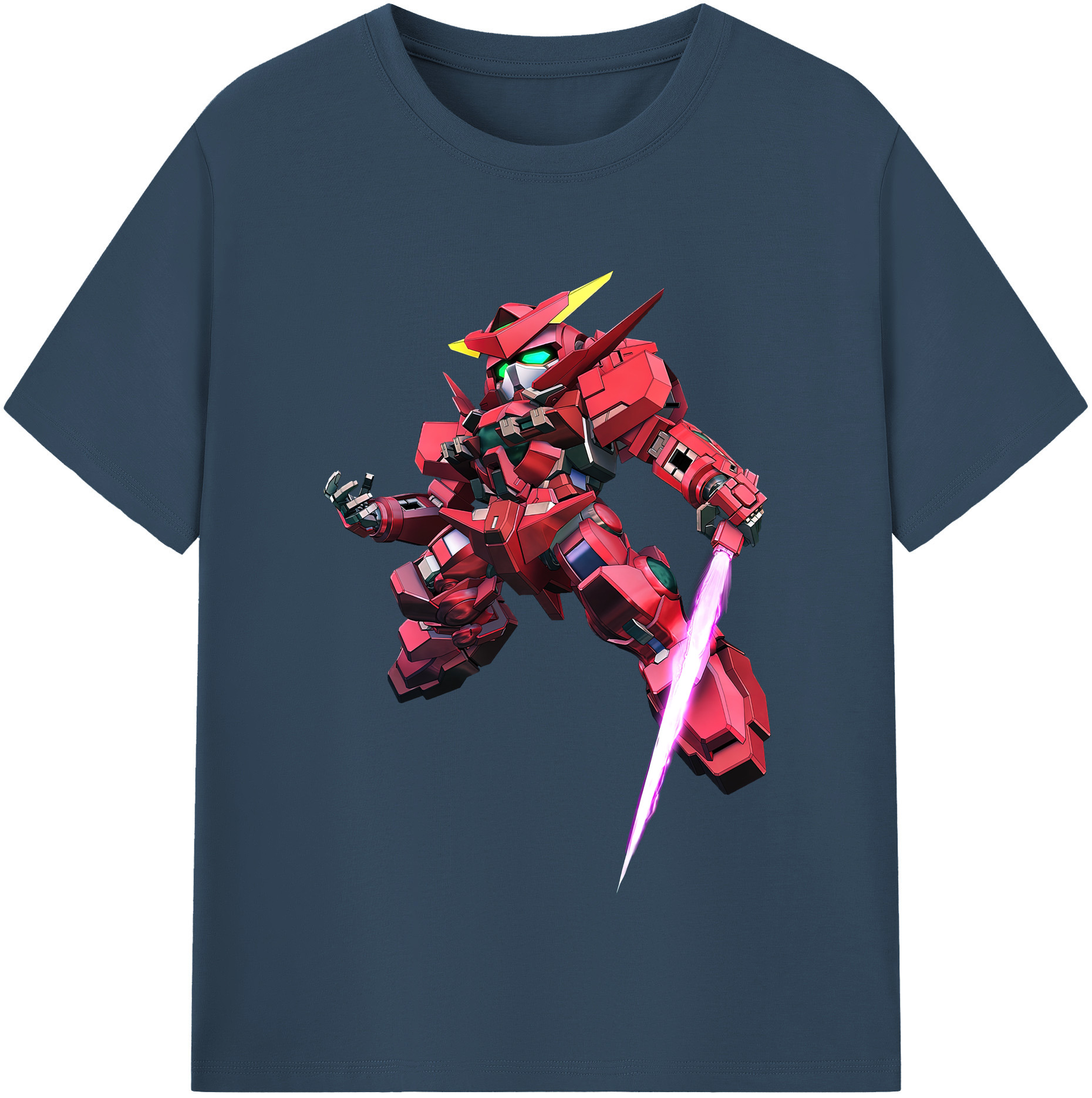 （画像用） 機動戦士ガンダム Mobile Suit Gundam レディースカジュアルプリントTシャツ（綿100％）