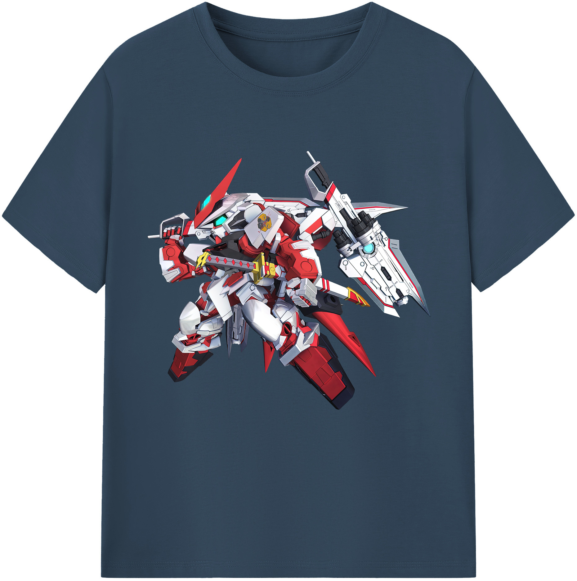 （画像用） 機動戦士ガンダム Mobile Suit Gundam レディースカジュアルプリントTシャツ（綿100％）