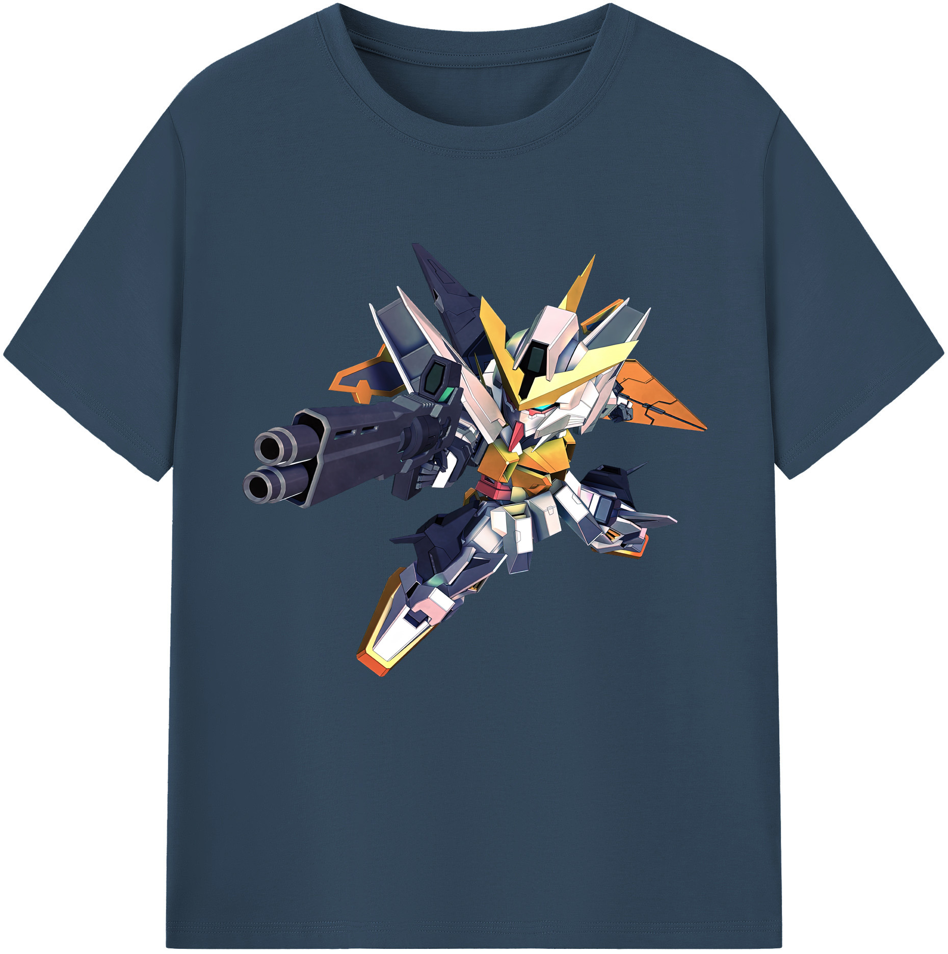 （画像用） 機動戦士ガンダム Mobile Suit Gundam レディースカジュアルプリントTシャツ（綿100％）