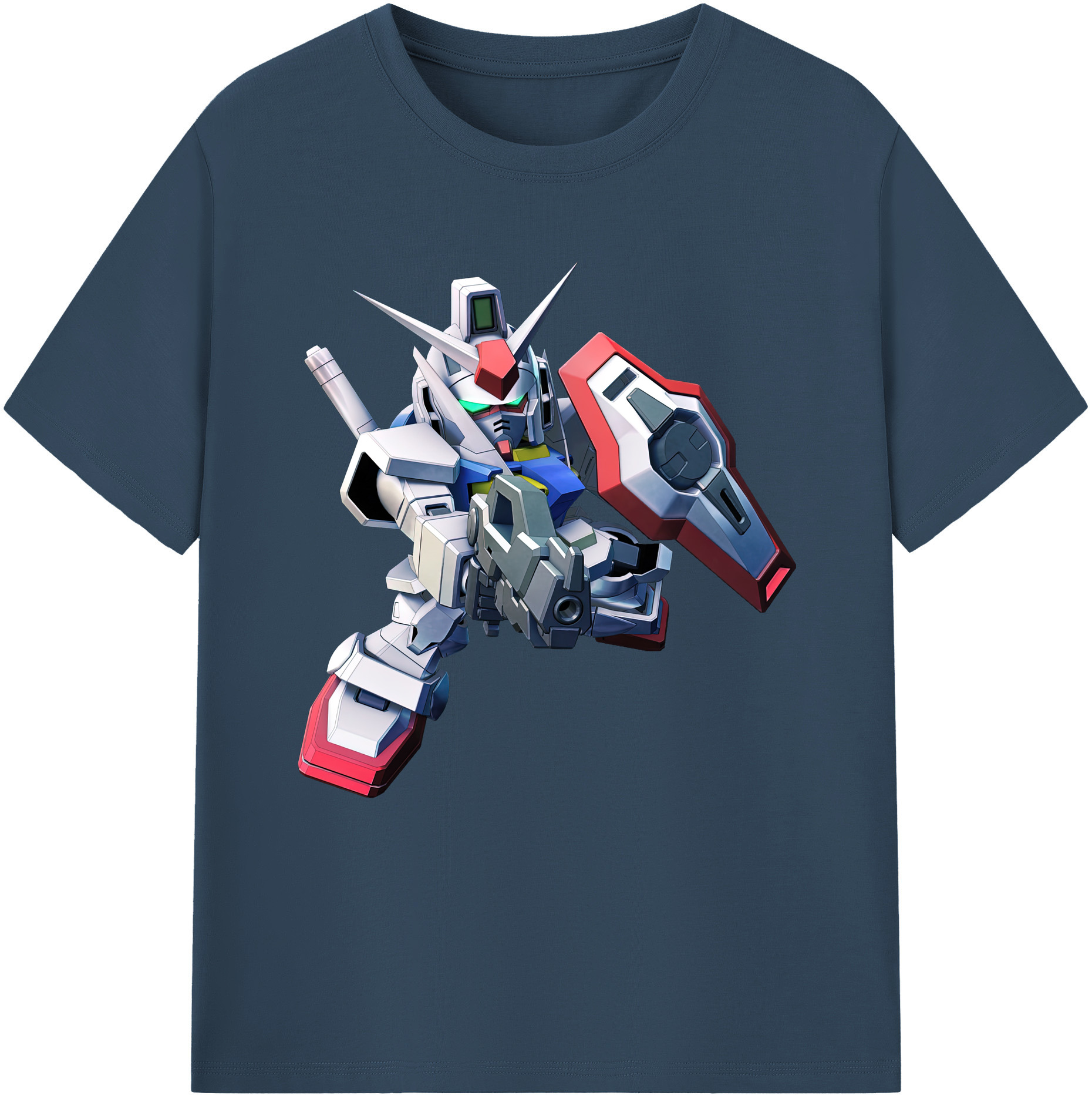（画像用） 機動戦士ガンダム Mobile Suit Gundam レディースカジュアルプリントTシャツ（綿100％）