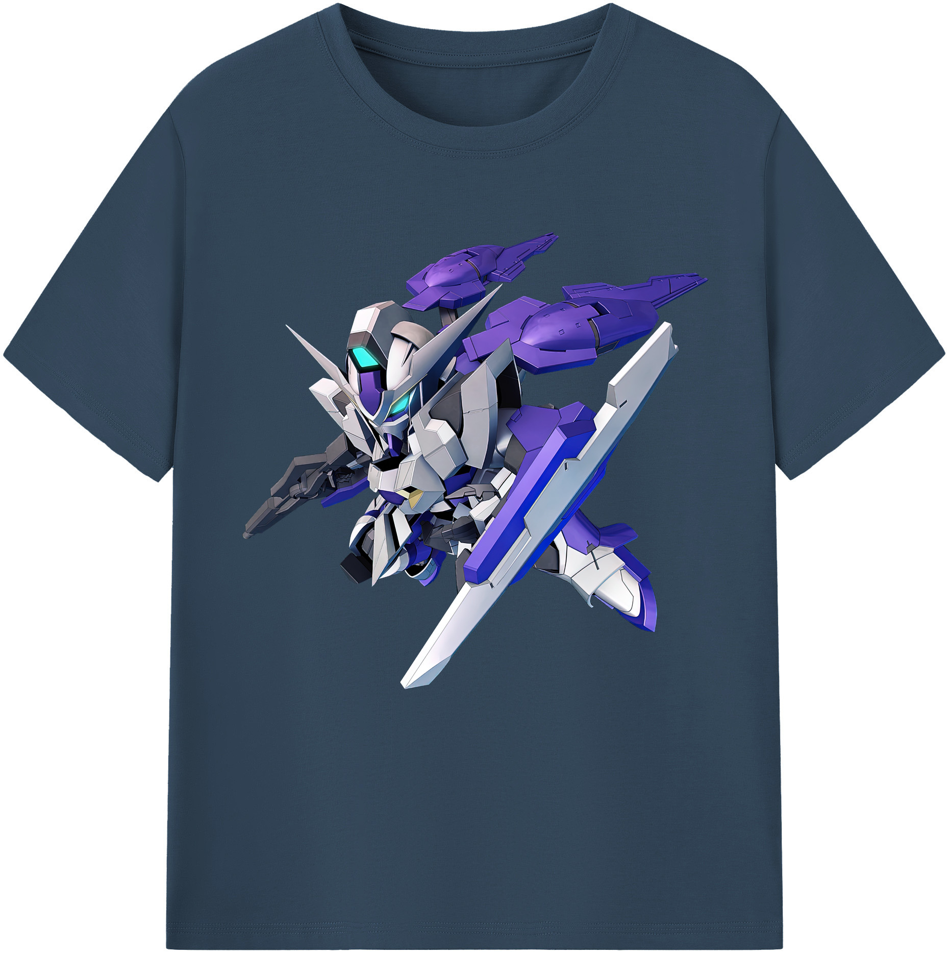 （画像用） 機動戦士ガンダム Mobile Suit Gundam レディースカジュアルプリントTシャツ（綿100％）