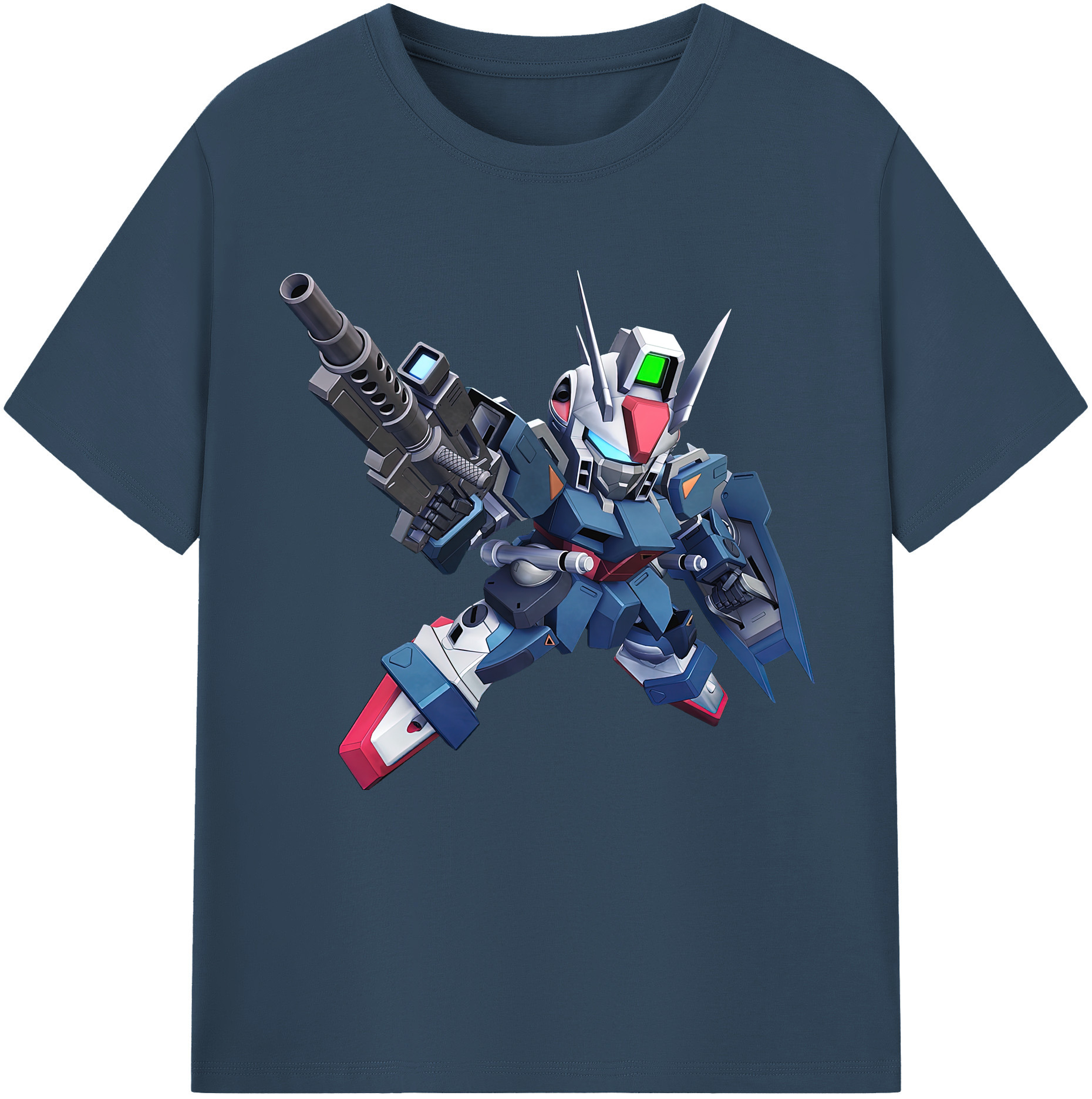 （画像用） 機動戦士ガンダム Mobile Suit Gundam レディースカジュアルプリントTシャツ（綿100％）