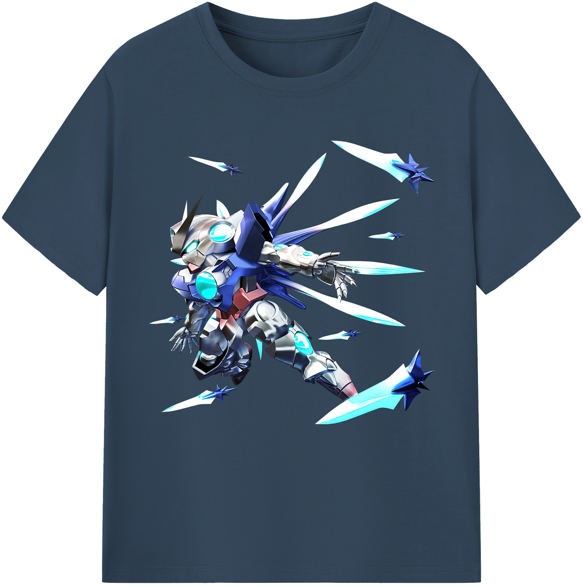 （画像用） 機動戦士ガンダム Mobile Suit Gundam レディースカジュアルプリントTシャツ（綿100％）
