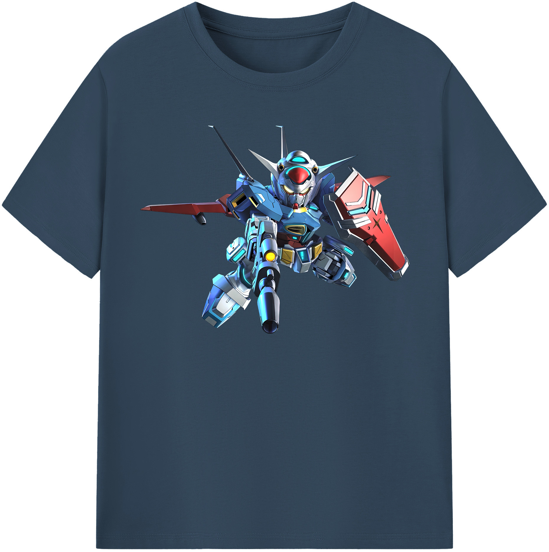 （画像用） 機動戦士ガンダム Mobile Suit Gundam レディースカジュアルプリントTシャツ（綿100％）