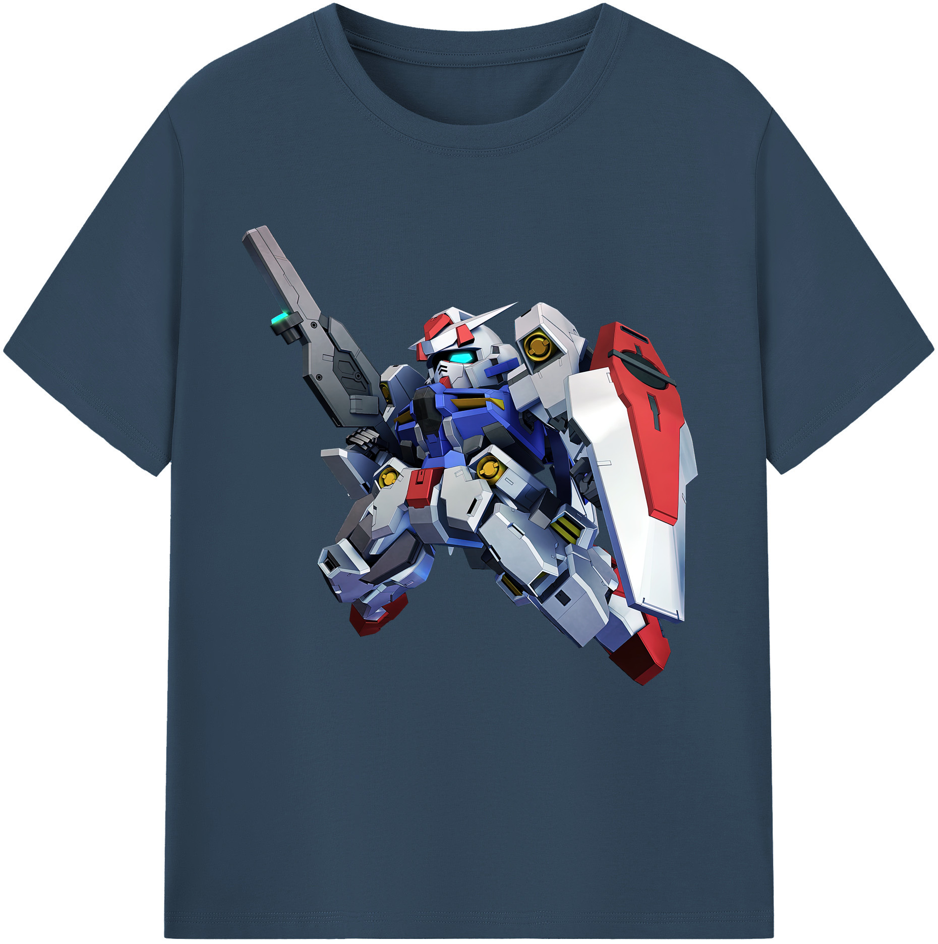 （画像用） 機動戦士ガンダム Mobile Suit Gundam レディースカジュアルプリントTシャツ（綿100％）