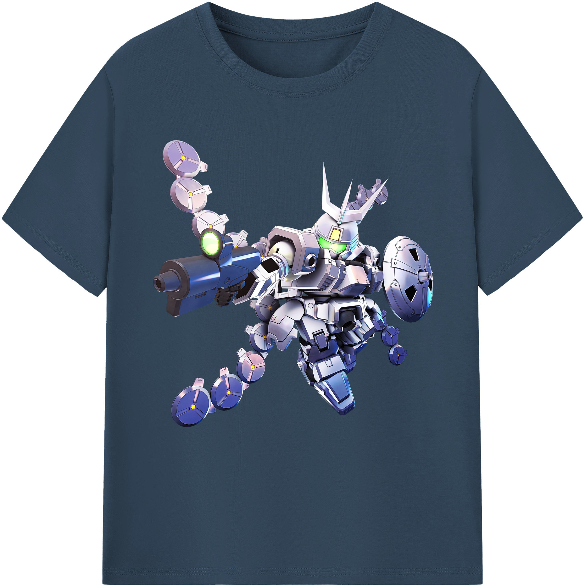 （画像用） 機動戦士ガンダム Mobile Suit Gundam レディースカジュアルプリントTシャツ（綿100％）