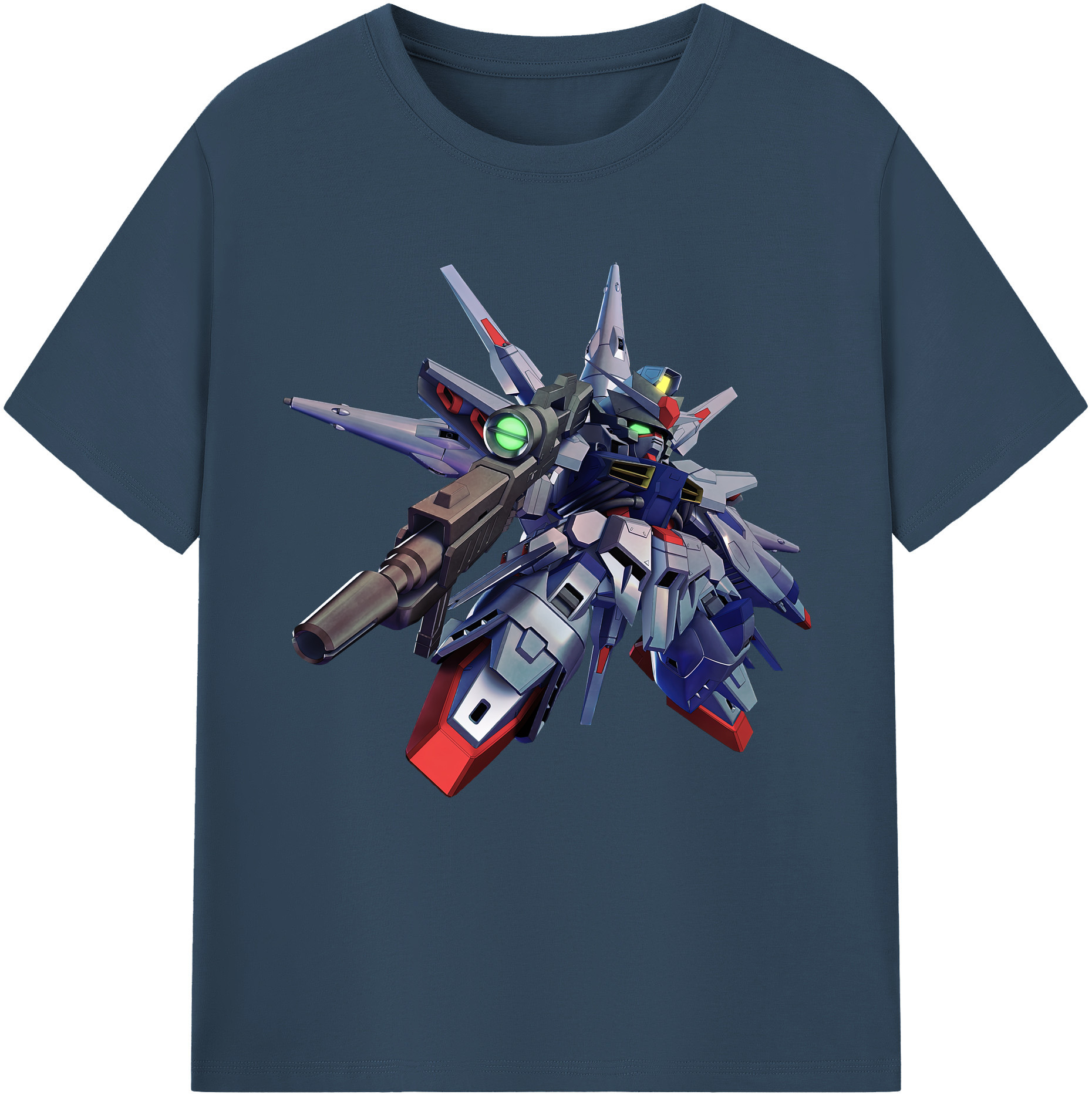 （画像用） 機動戦士ガンダム Mobile Suit Gundam レディースカジュアルプリントTシャツ（綿100％）