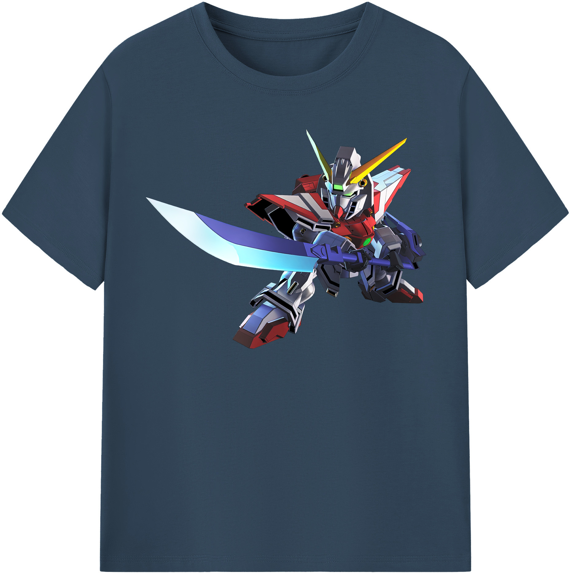 （画像用） 機動戦士ガンダム Mobile Suit Gundam レディースカジュアルプリントTシャツ（綿100％）
