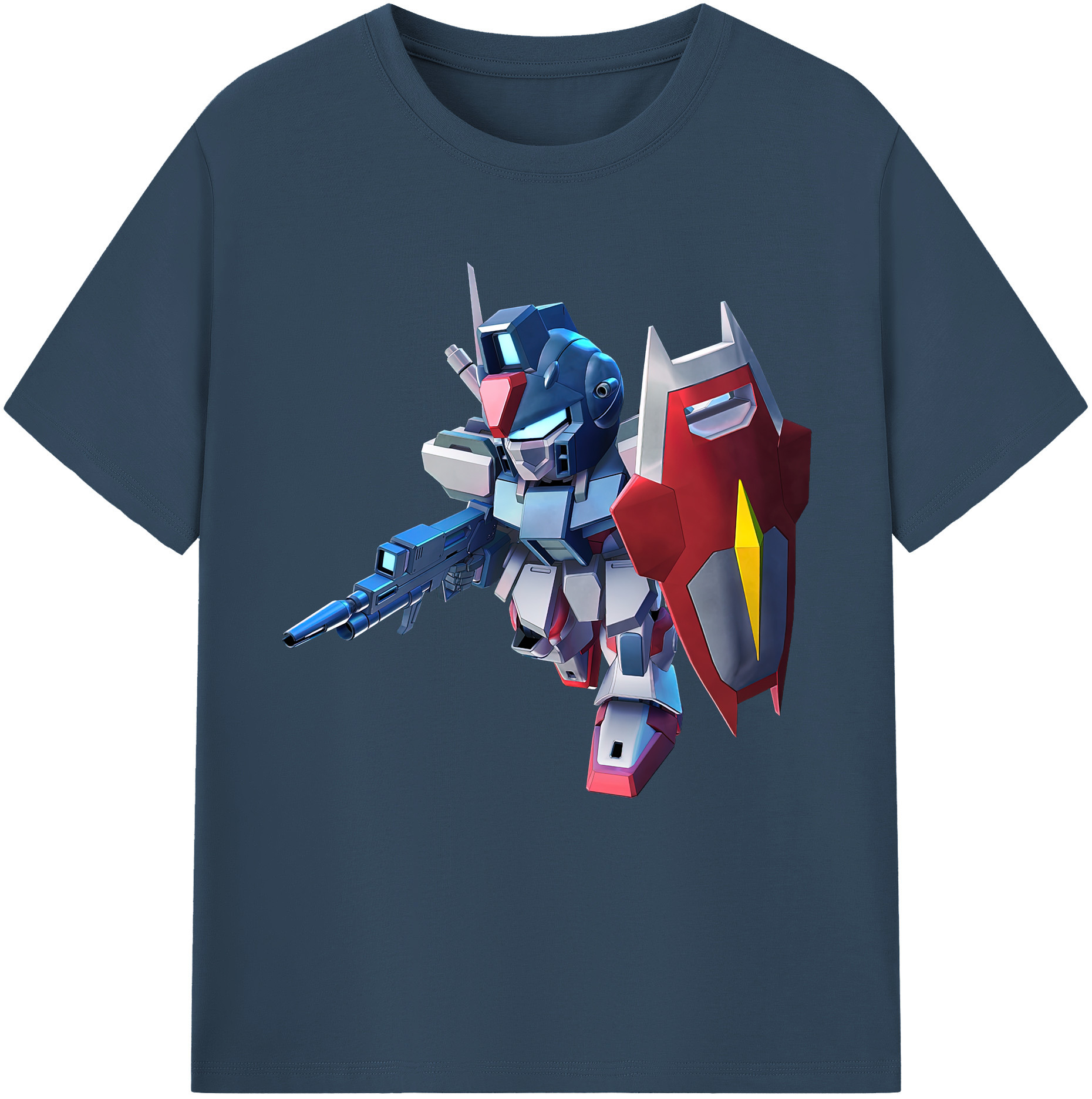 （画像用） 機動戦士ガンダム Mobile Suit Gundam レディースカジュアルプリントTシャツ（綿100％）