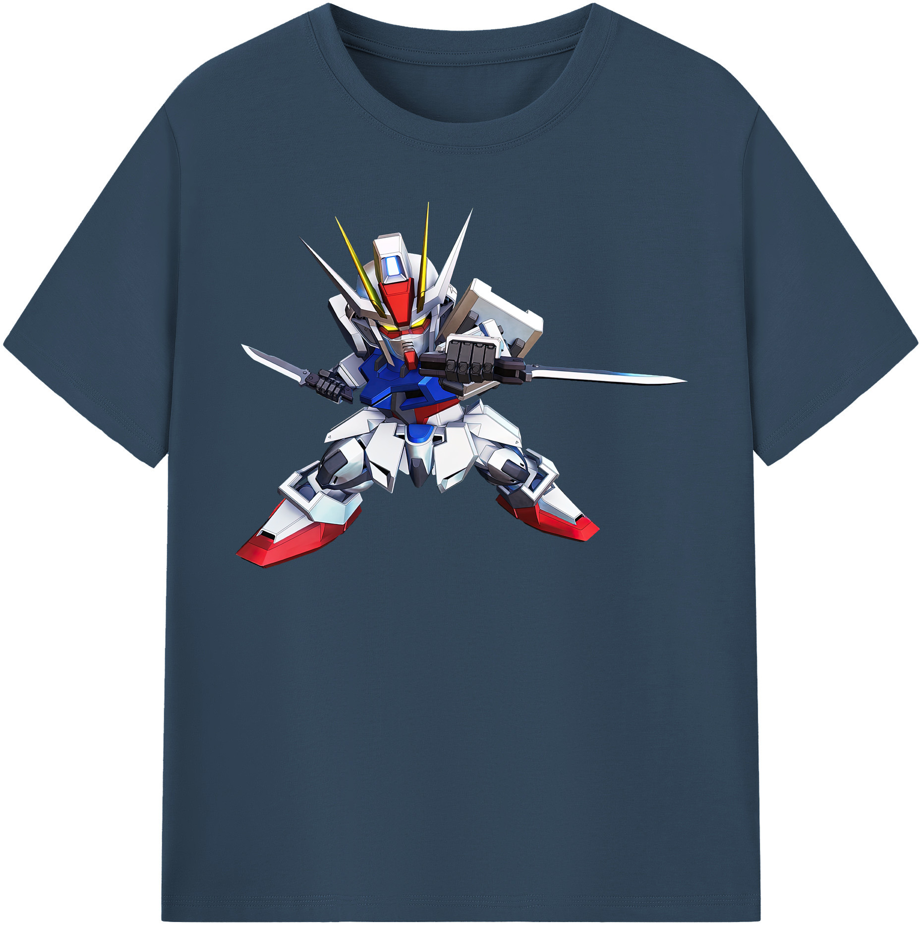 （画像用） 機動戦士ガンダム Mobile Suit Gundam レディースカジュアルプリントTシャツ（綿100％）