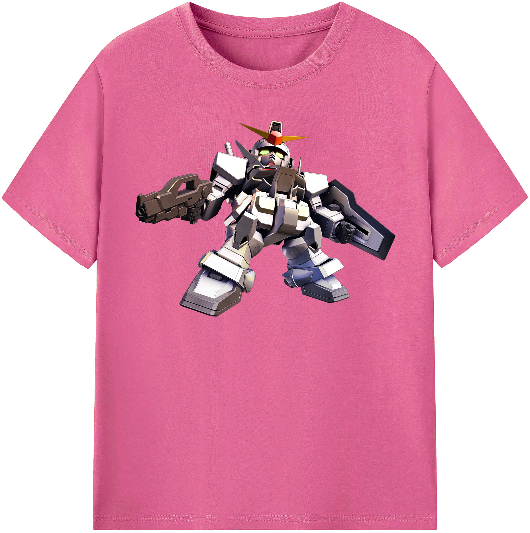 （画像用） 機動戦士ガンダム Mobile Suit Gundam レディースカジュアルプリントTシャツ（綿100％）