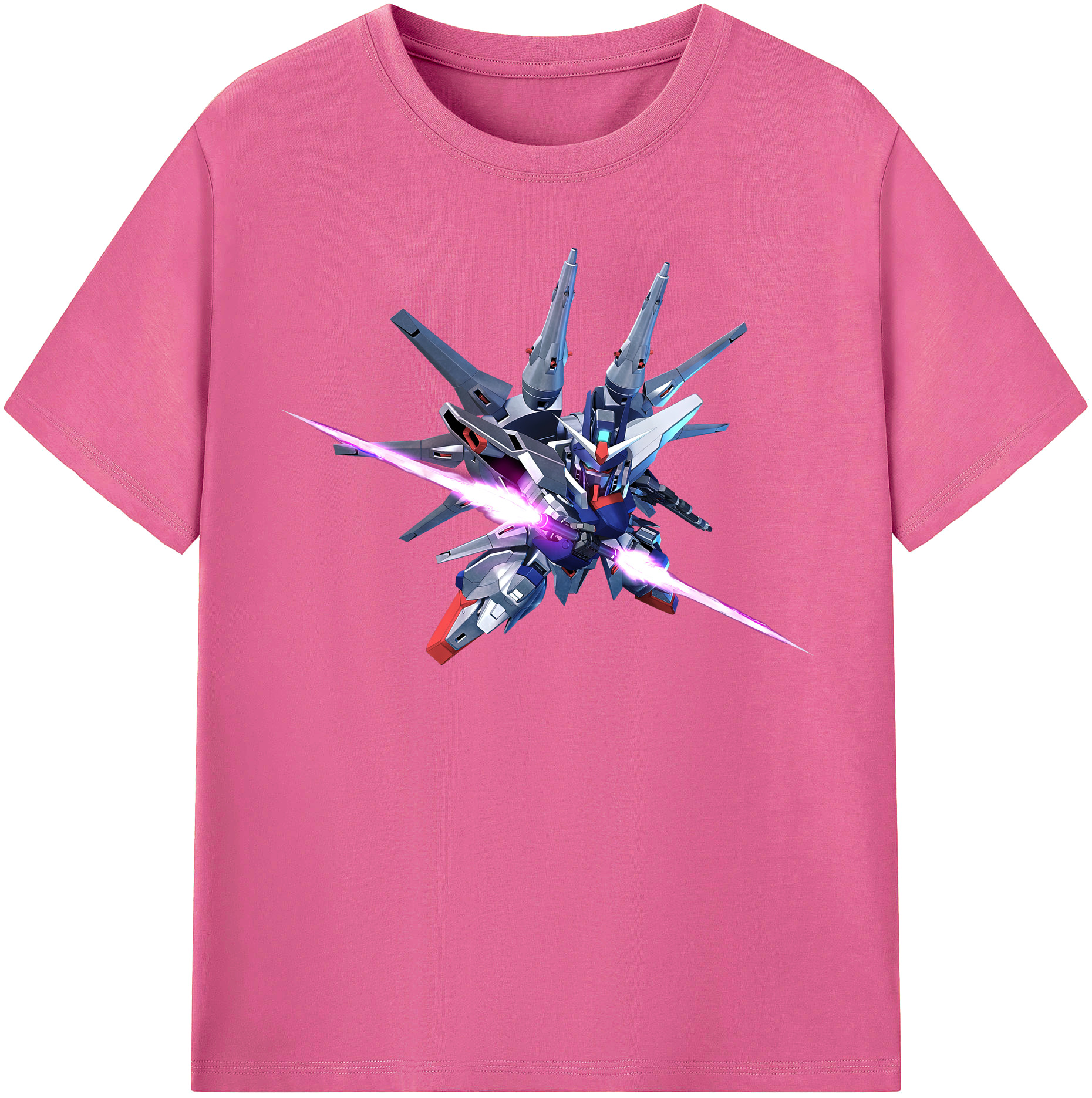 （画像用） 機動戦士ガンダム Mobile Suit Gundam レディースカジュアルプリントTシャツ（綿100％）