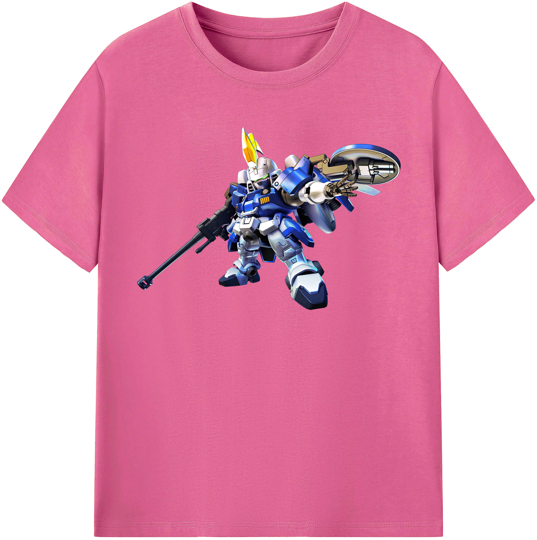 （画像用） 機動戦士ガンダム Mobile Suit Gundam レディースカジュアルプリントTシャツ（綿100％）