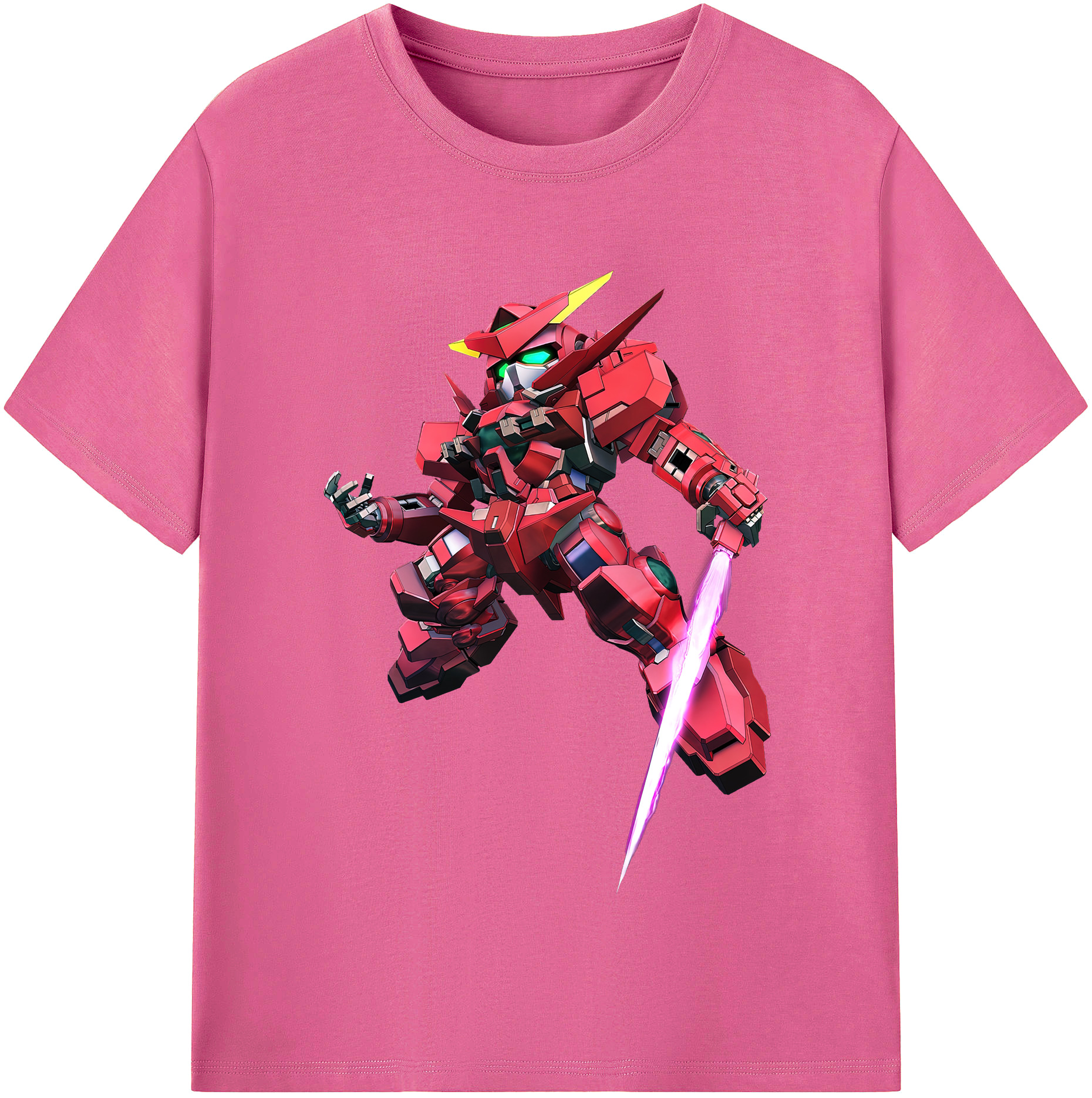 （画像用） 機動戦士ガンダム Mobile Suit Gundam レディースカジュアルプリントTシャツ（綿100％）