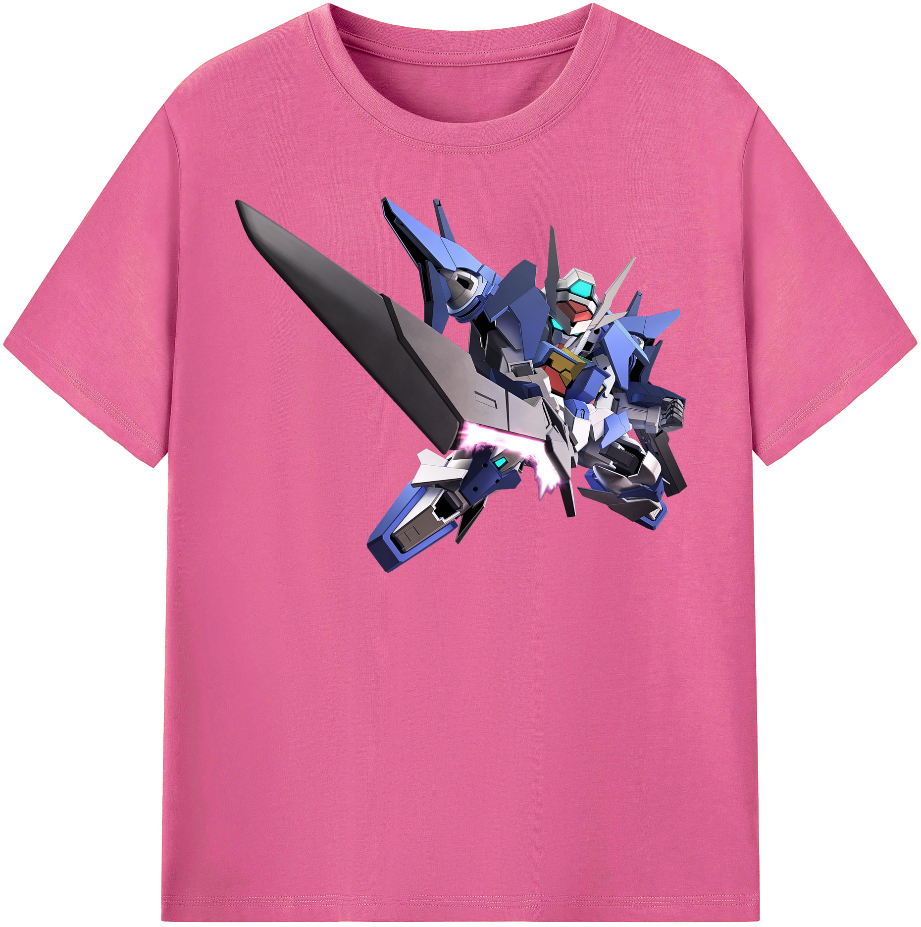 （画像用） 機動戦士ガンダム Mobile Suit Gundam レディースカジュアルプリントTシャツ（綿100％）