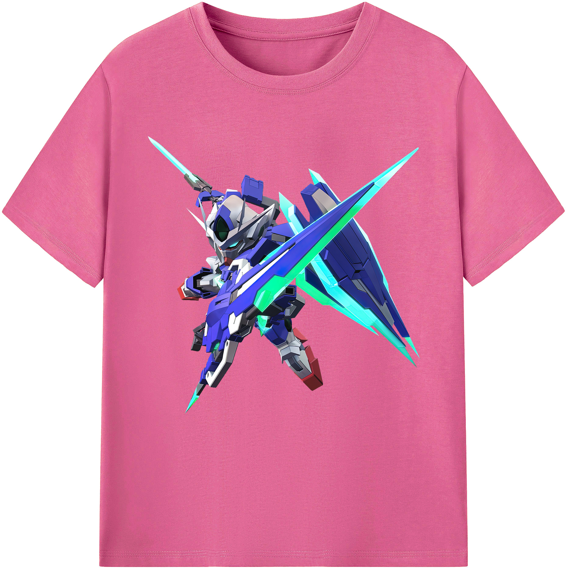 （画像用） 機動戦士ガンダム Mobile Suit Gundam レディースカジュアルプリントTシャツ（綿100％）