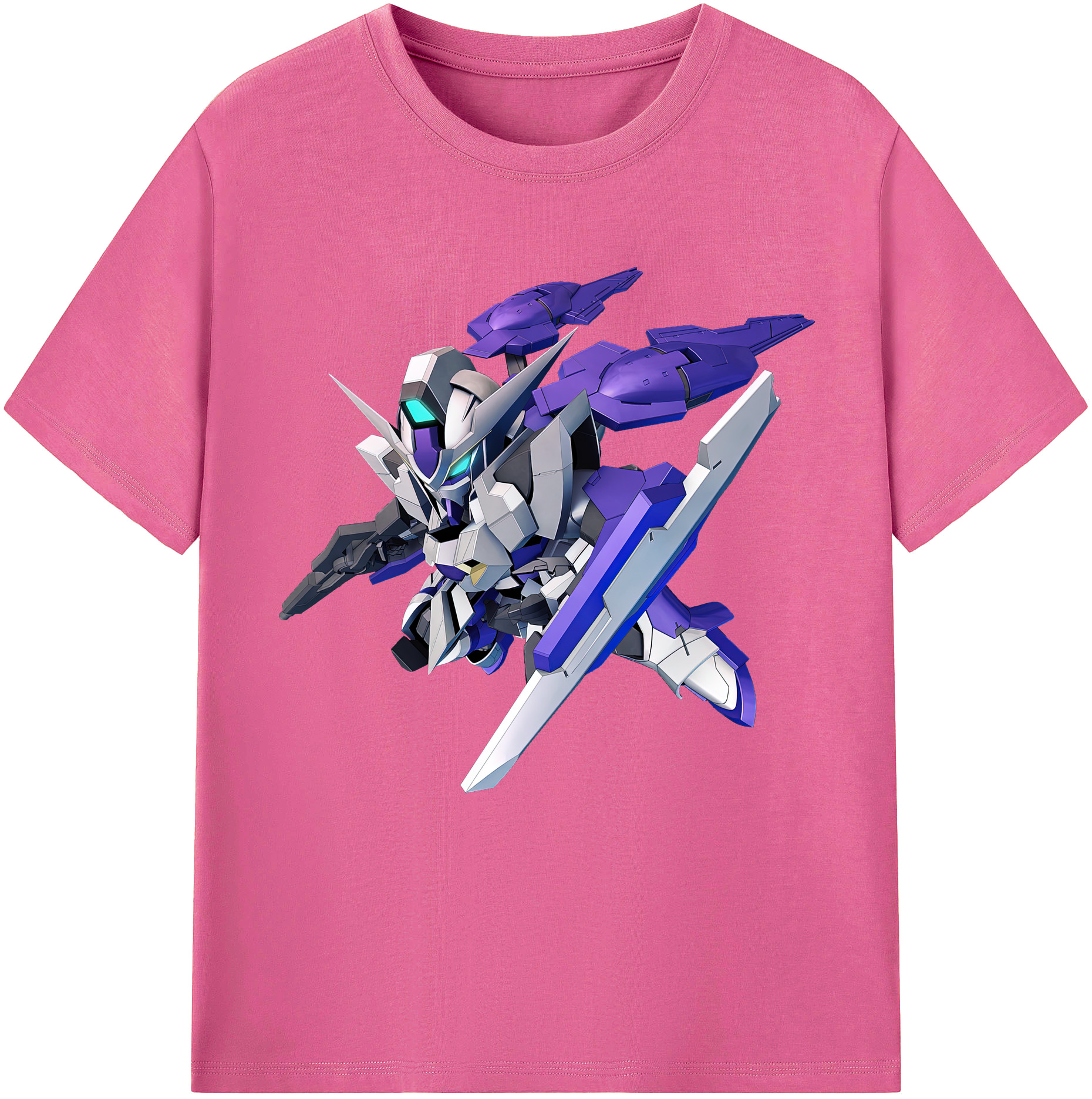 （画像用） 機動戦士ガンダム Mobile Suit Gundam レディースカジュアルプリントTシャツ（綿100％）