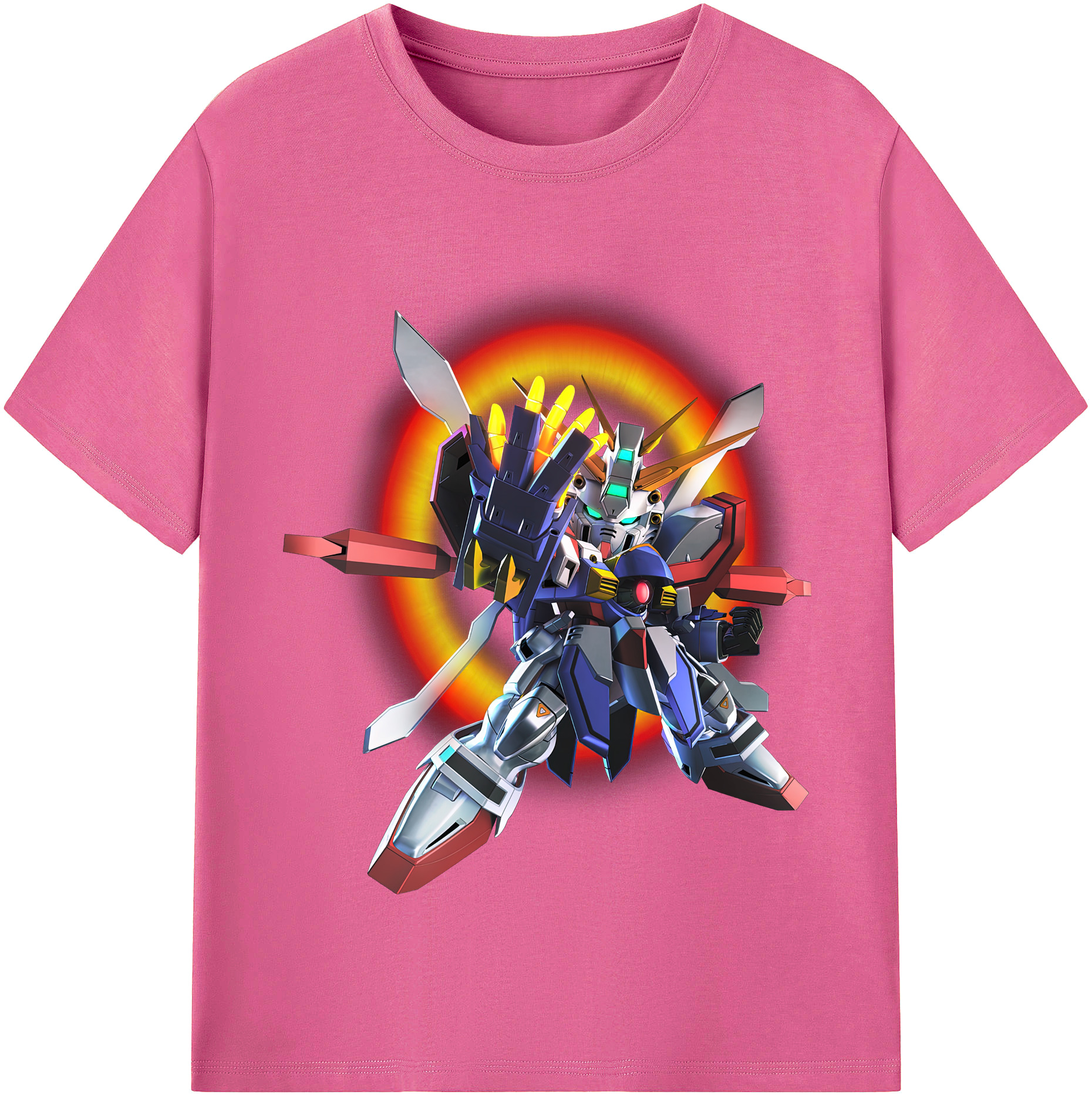 （画像用） 機動戦士ガンダム Mobile Suit Gundam レディースカジュアルプリントTシャツ（綿100％）