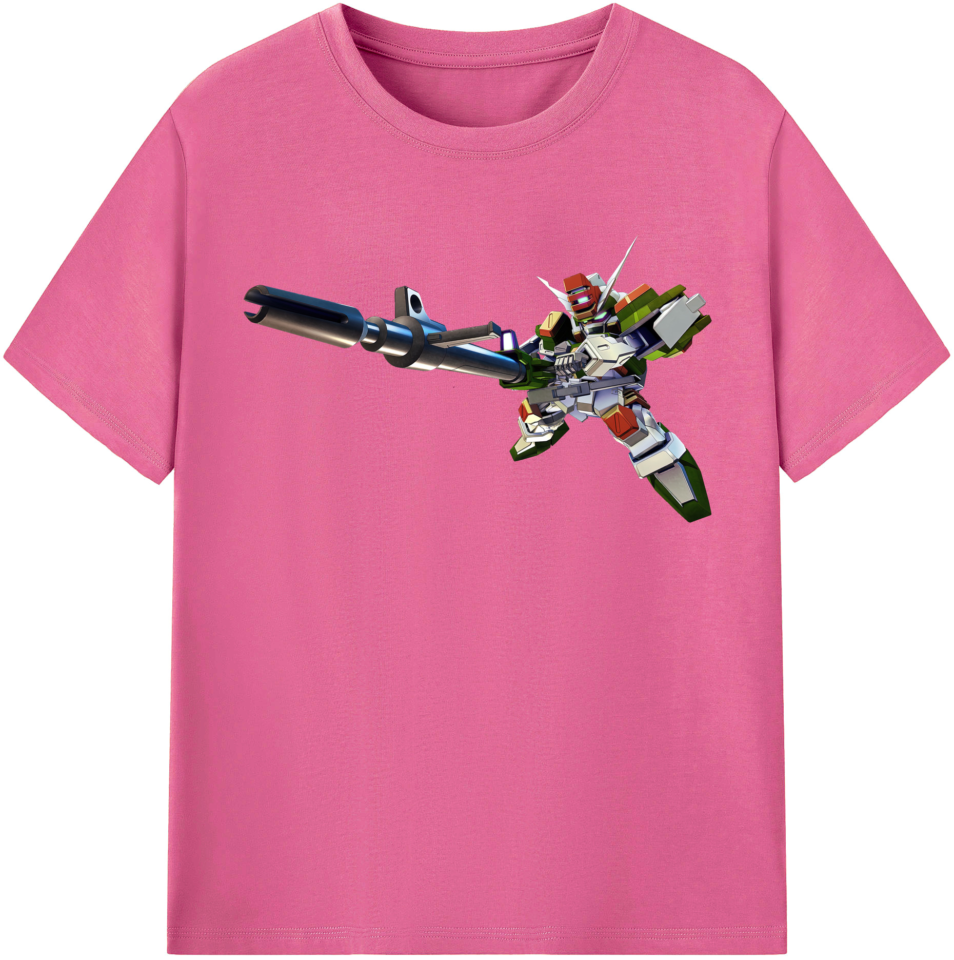 （画像用） 機動戦士ガンダム Mobile Suit Gundam レディースカジュアルプリントTシャツ（綿100％）
