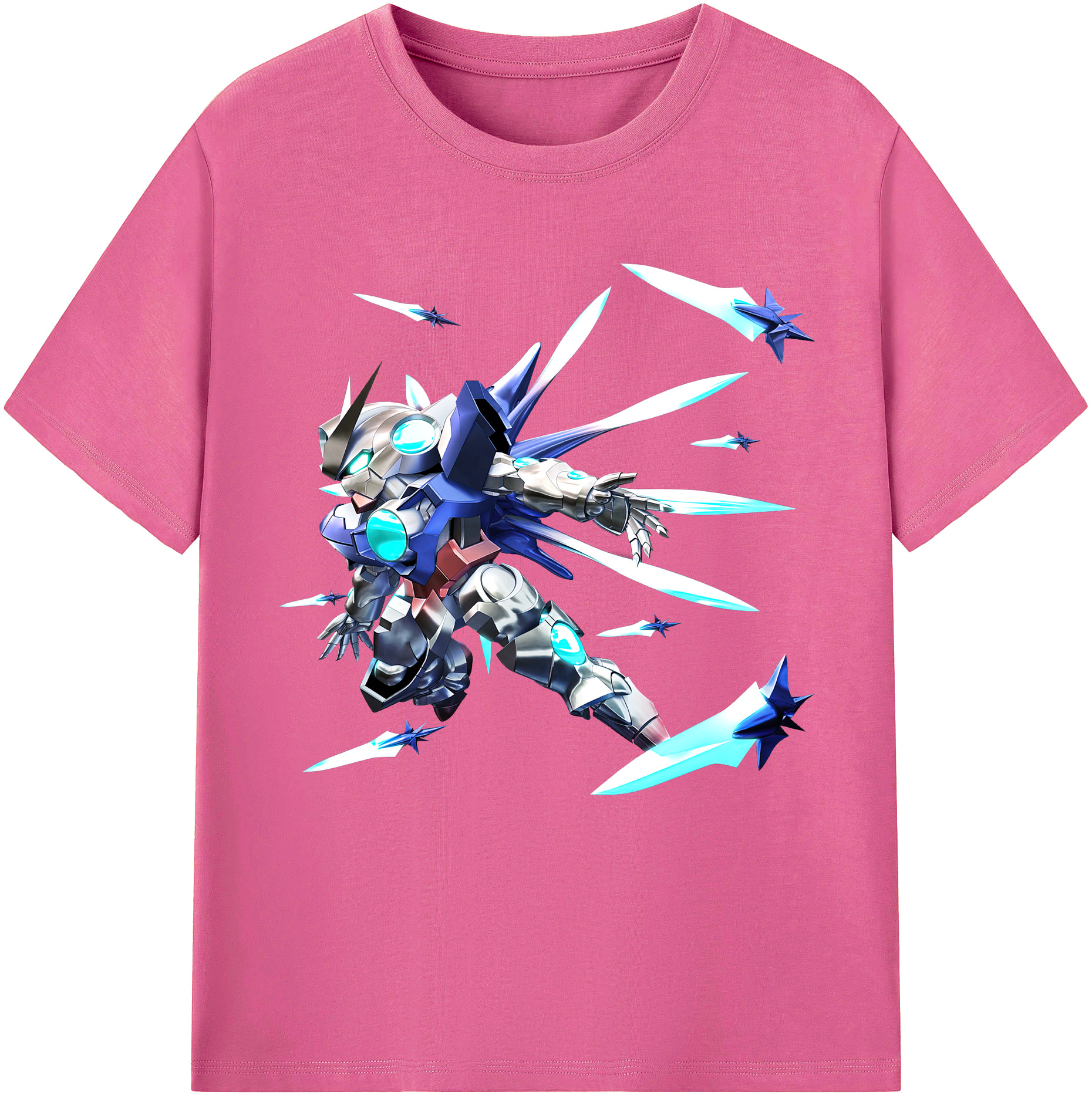 （画像用） 機動戦士ガンダム Mobile Suit Gundam レディースカジュアルプリントTシャツ（綿100％）