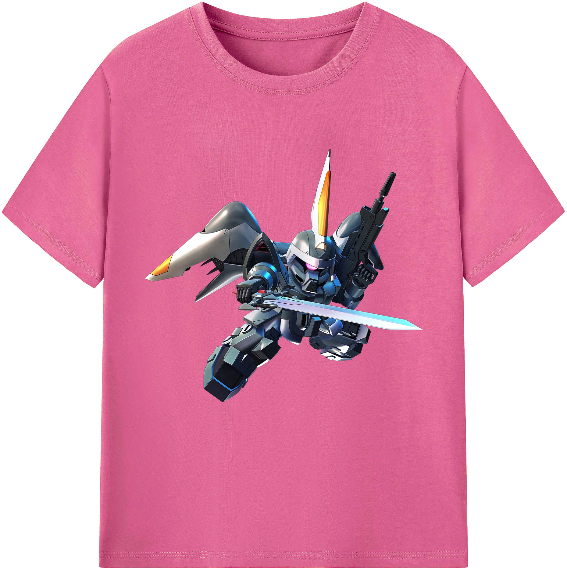 （画像用） 機動戦士ガンダム Mobile Suit Gundam レディースカジュアルプリントTシャツ（綿100％）