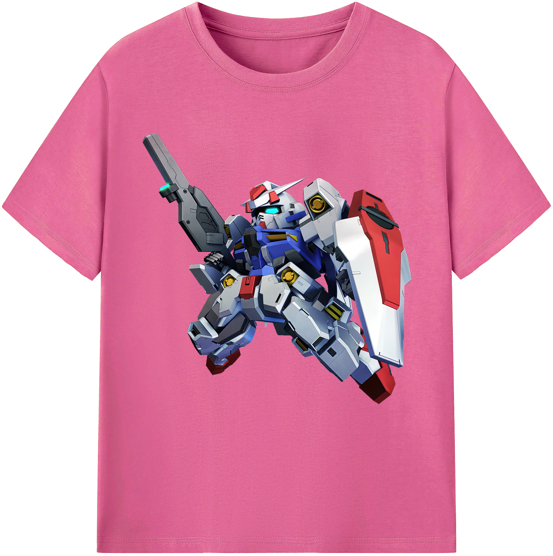 （画像用） 機動戦士ガンダム Mobile Suit Gundam レディースカジュアルプリントTシャツ（綿100％）