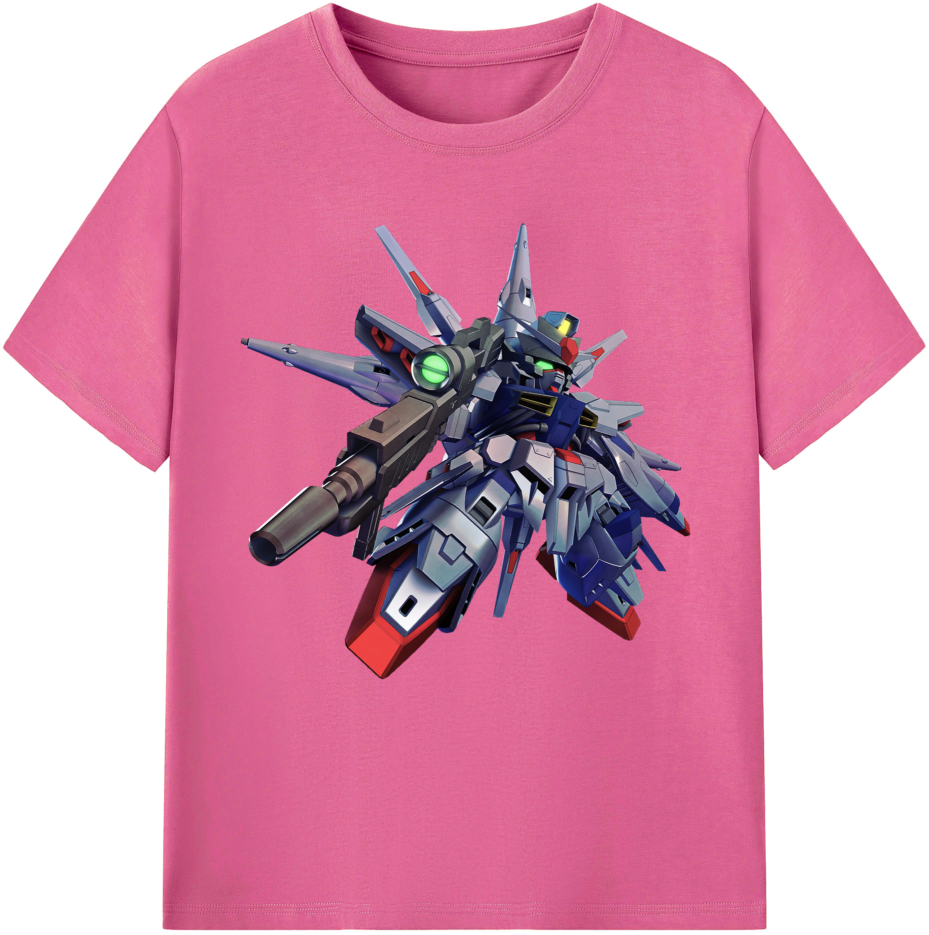 （画像用） 機動戦士ガンダム Mobile Suit Gundam レディースカジュアルプリントTシャツ（綿100％）