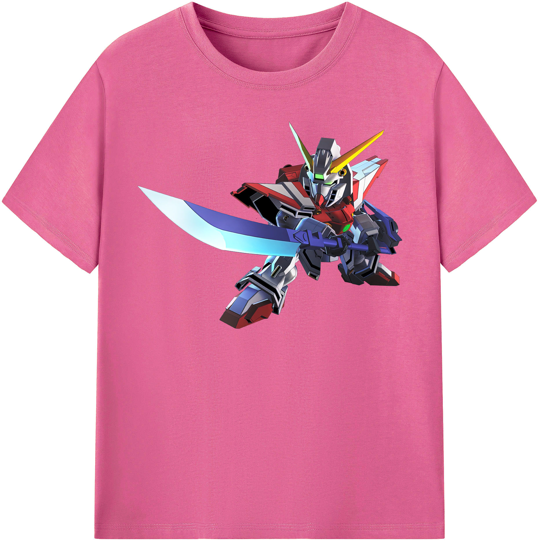 （画像用） 機動戦士ガンダム Mobile Suit Gundam レディースカジュアルプリントTシャツ（綿100％）
